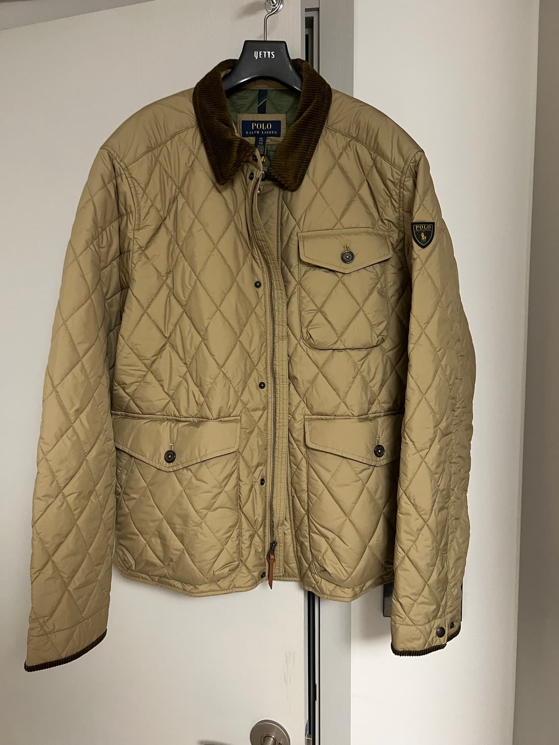 폴로 랄프로렌 퀼팅 자켓 경량패딩 카키 XXL 상품이미지1