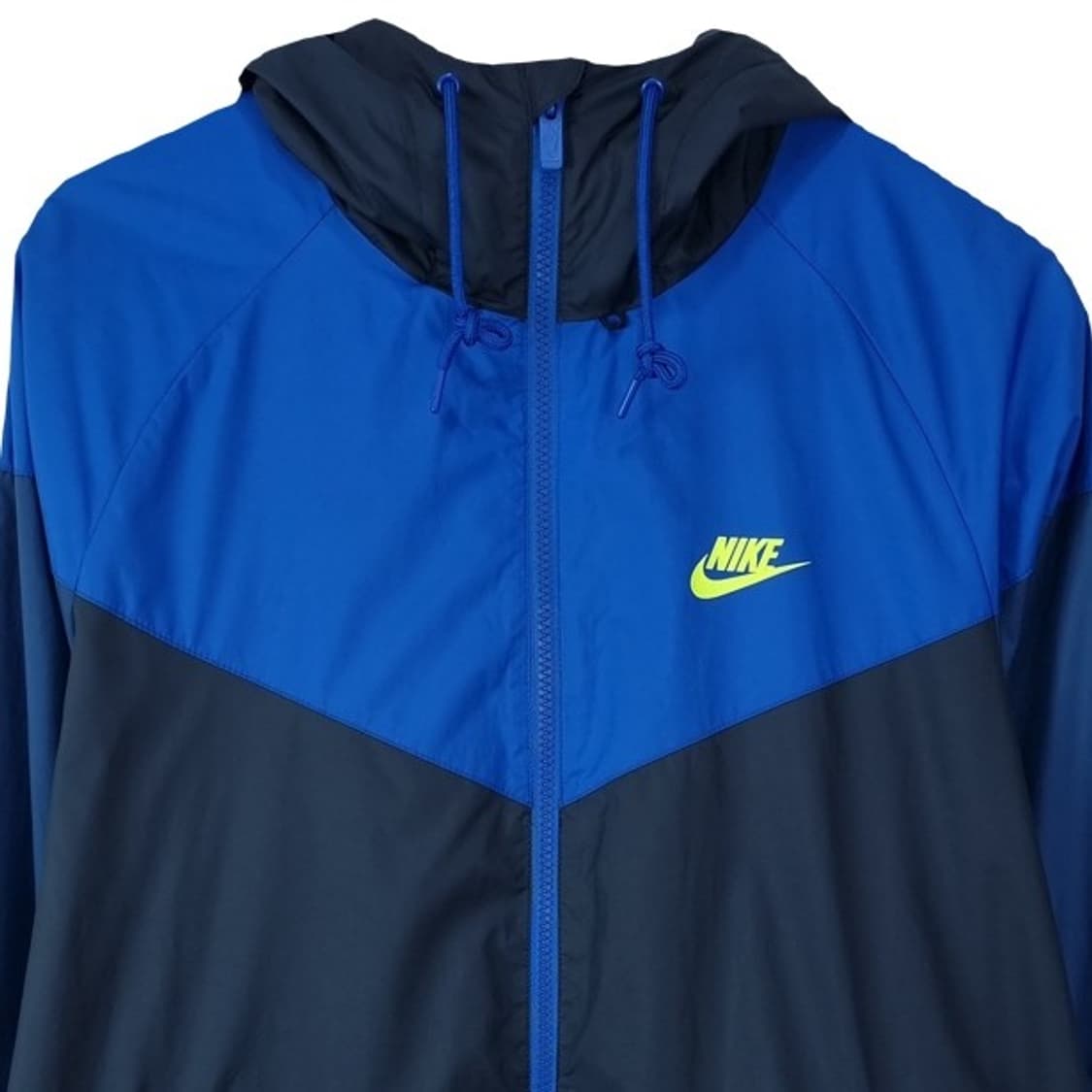 [나이키] 로고 자수 윈드러너 후드 바람막이 자켓 네이비 M19482 상품이미지4
