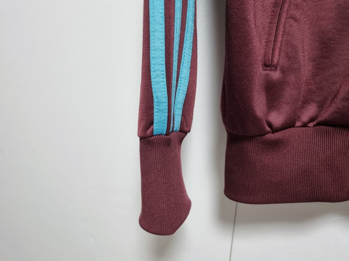 남성 아디다스 버건디 OG 불꽃 구 파이어버드 트랙탑 져지 저지 집업 상품이미지5