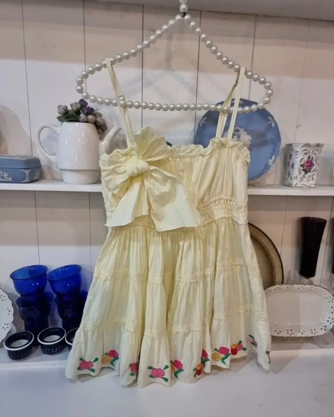 리즈리사(Liz Lisa) 플라워 자수 샤링 튜닉 상품이미지5