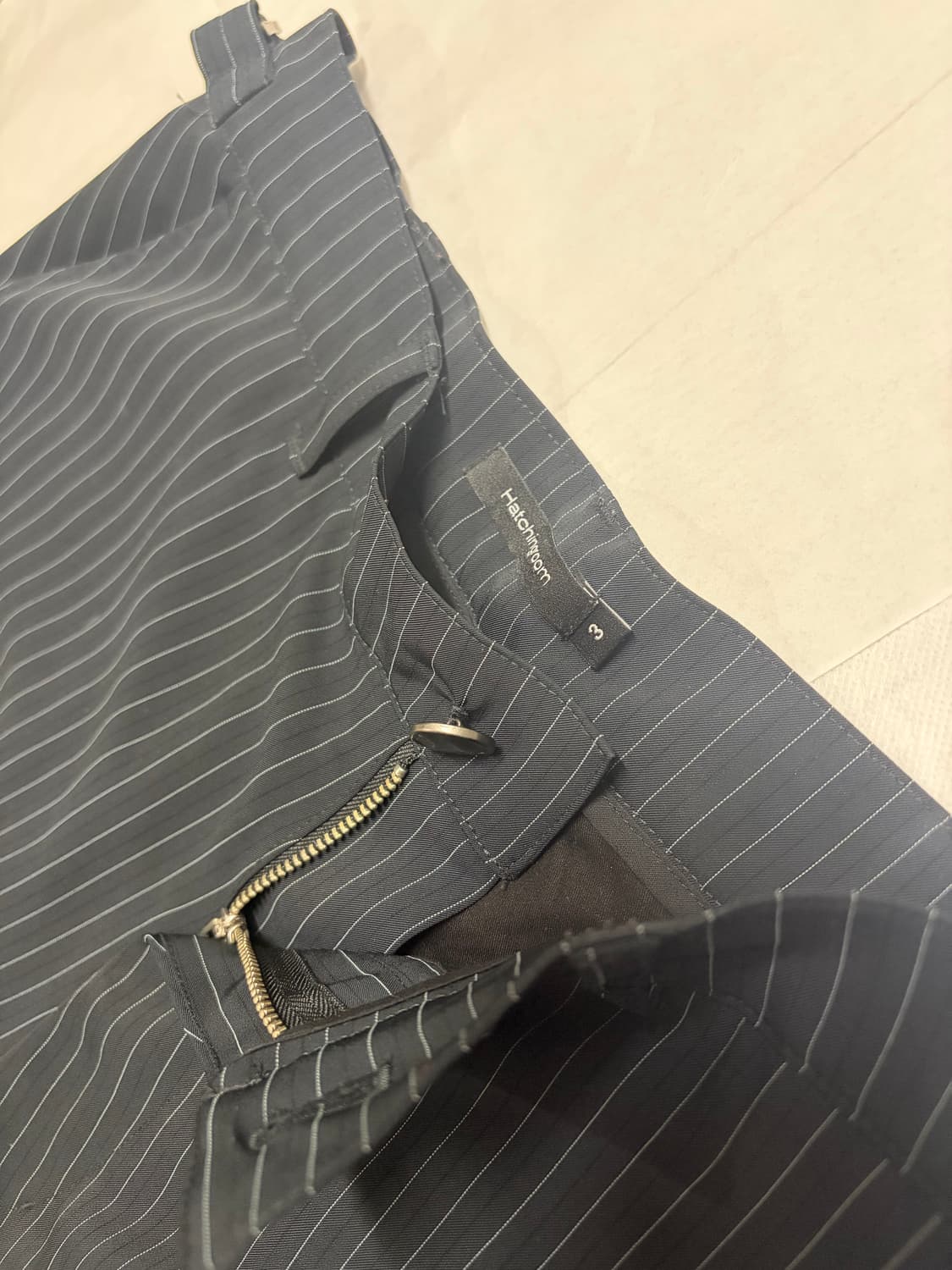 해칭룸 아머 팬츠 스트라이프 네이비 3사이즈 상품이미지7