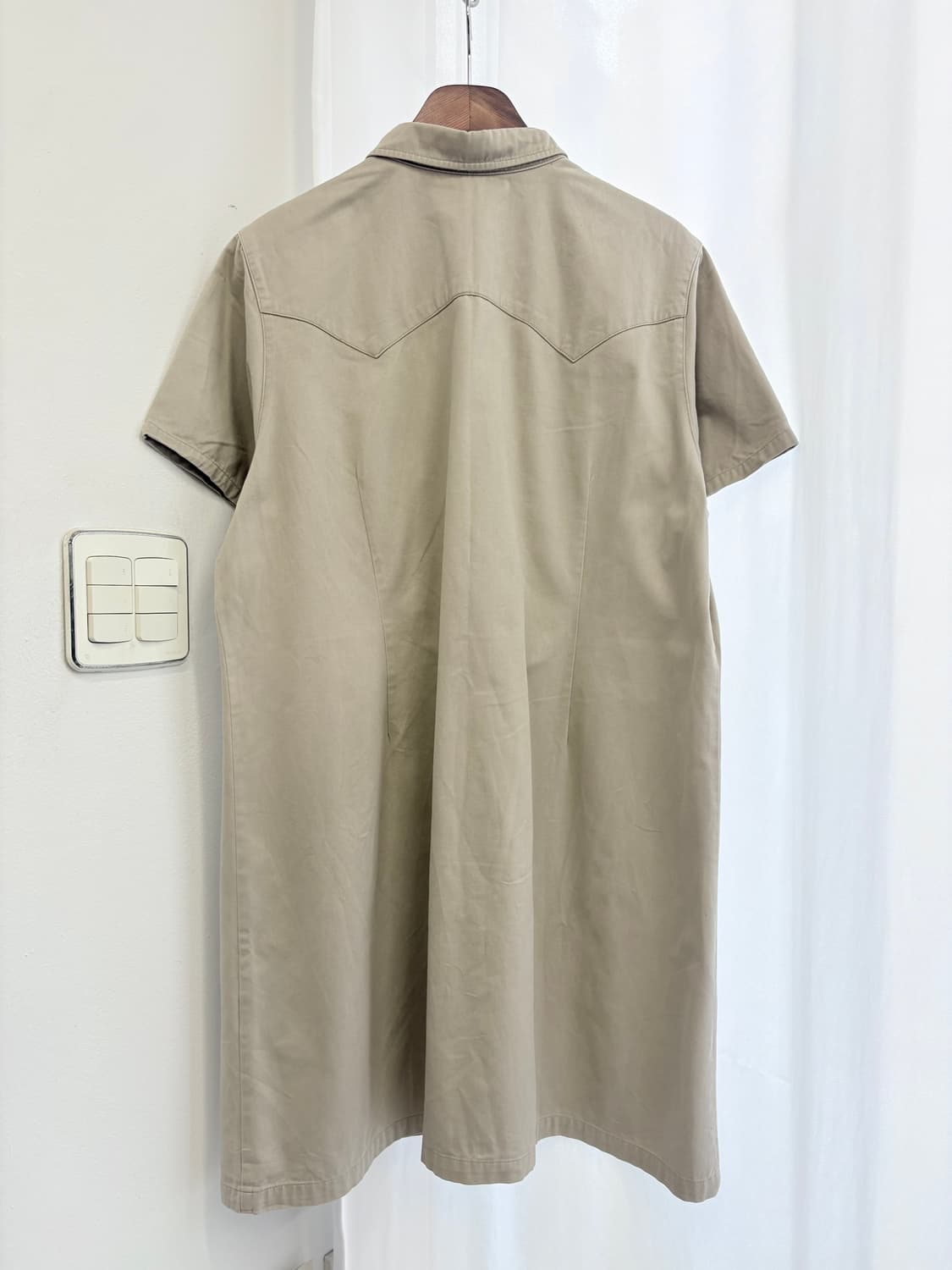 베이지 웨스턴 셔츠 원피스  JPN 상품이미지3