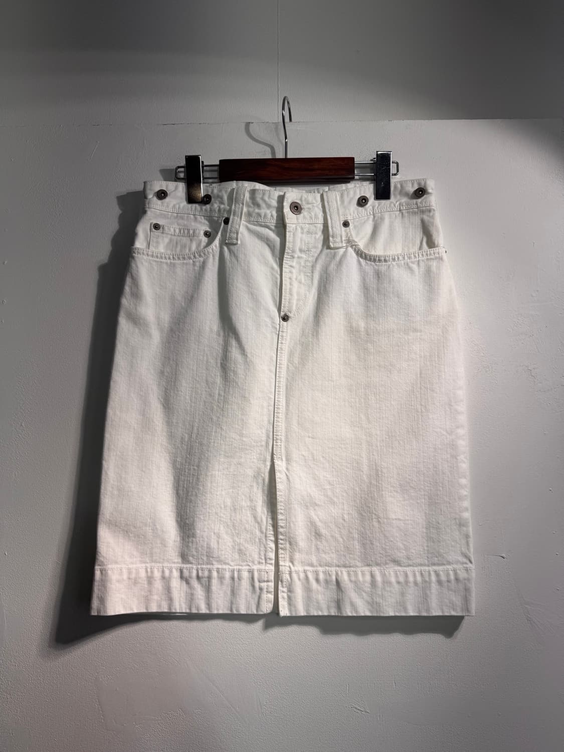Polo Ralph Lauren 폴로 화이트 코튼 데님 스커트 상품이미지4