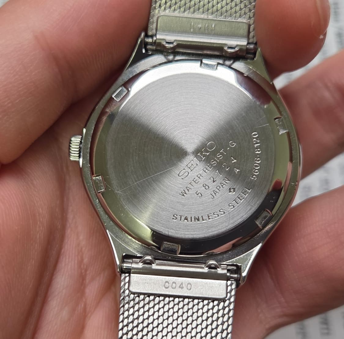레어] 빈티지 세이코 LM로드매틱 25쥬얼 블랙 세로판 한자 데이데이트 상품이미지7