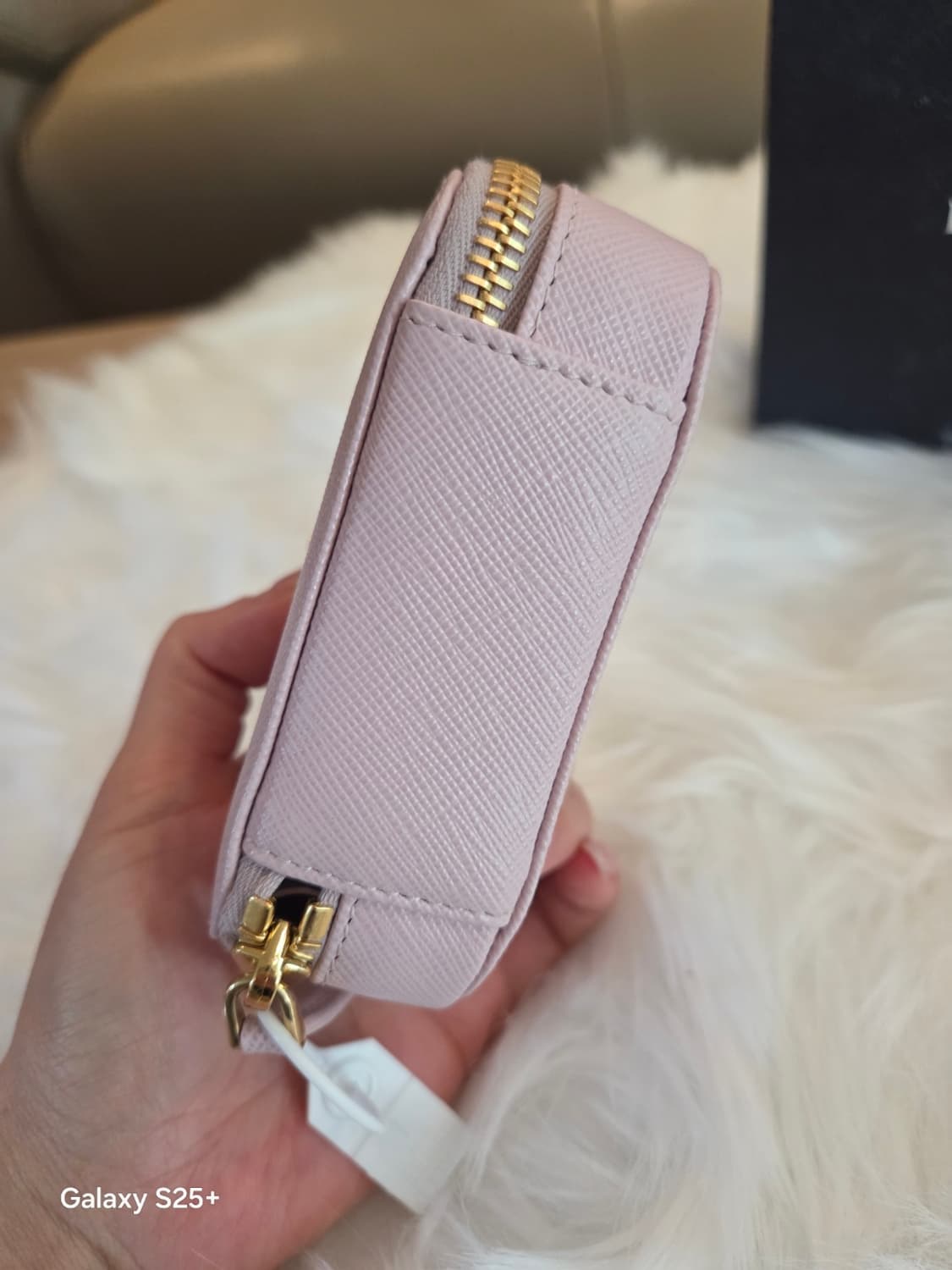 프라다 사피아노 레더 미니 파우치 알라바스터 핑크 상품이미지5