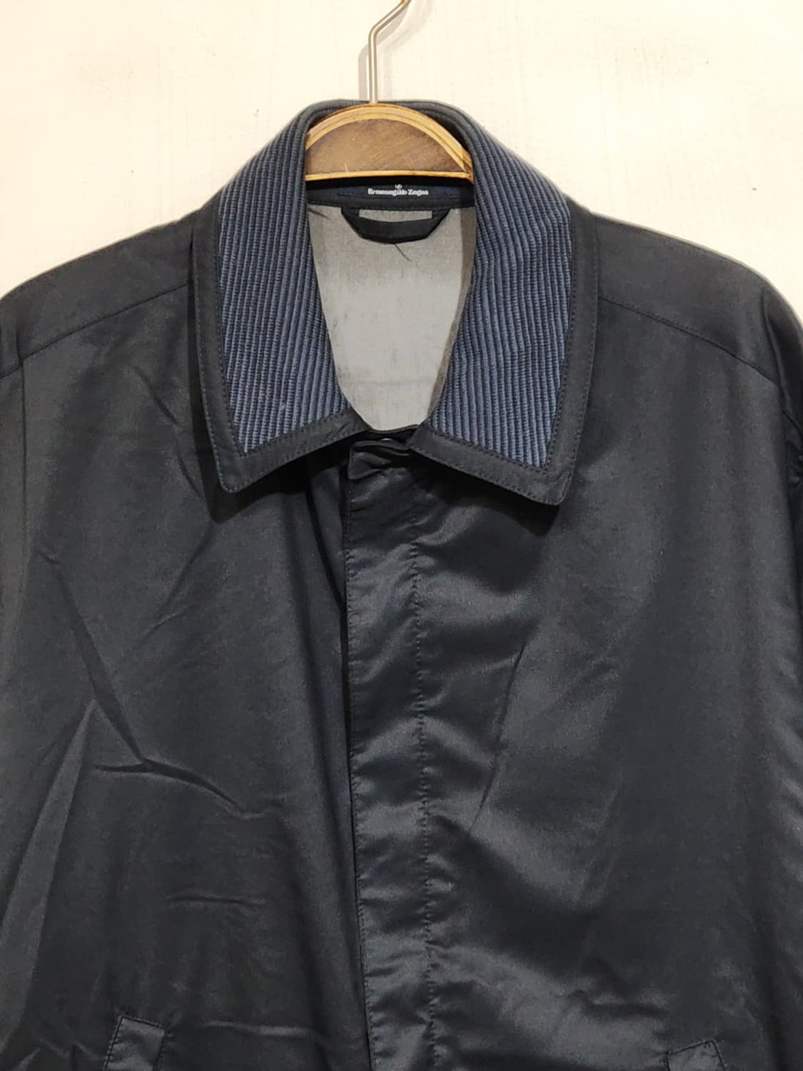 (L) 에르메네질도 제냐 점퍼 블랙 코팅자켓 이태리판  상품이미지2