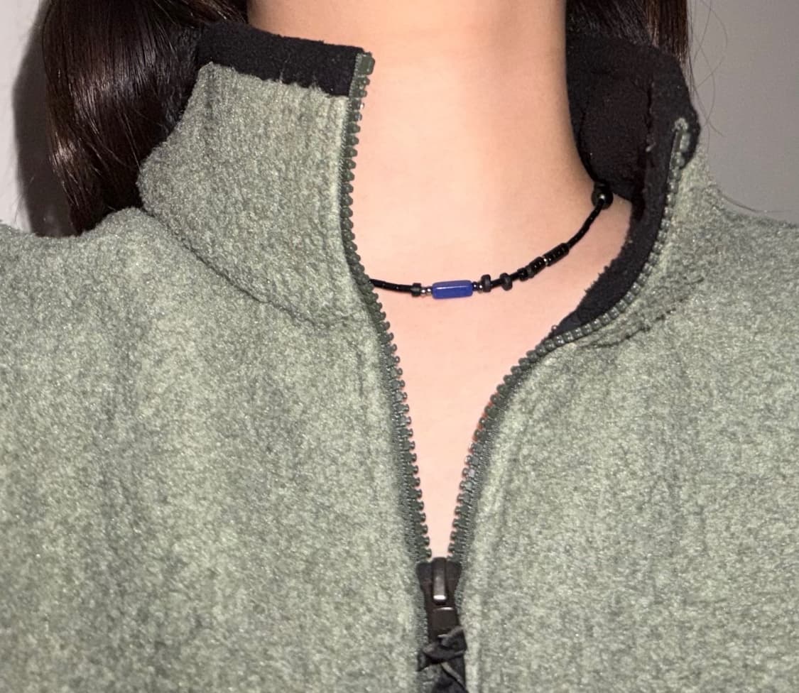 [rrrocnoc] ropnyx 블랙 오닉스 원석 목걸이 상품이미지8