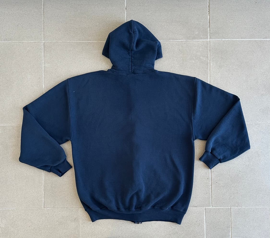 90s 빈티지 러셀 후드집업 네이비 XL 상품이미지2