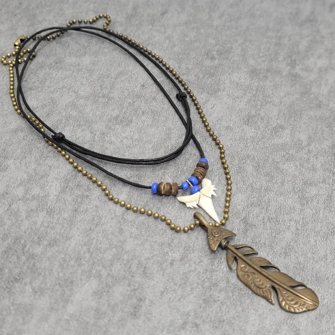 feather necklace set 상품이미지1