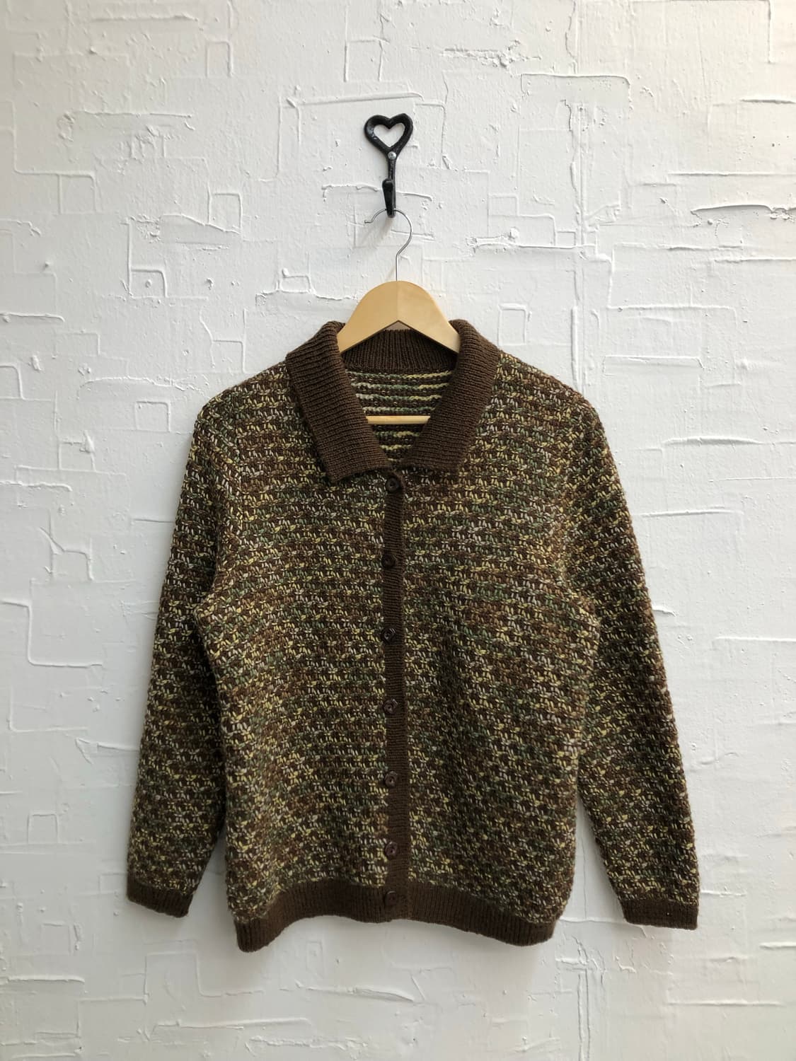 chestnut crochet cardigan 상품이미지4