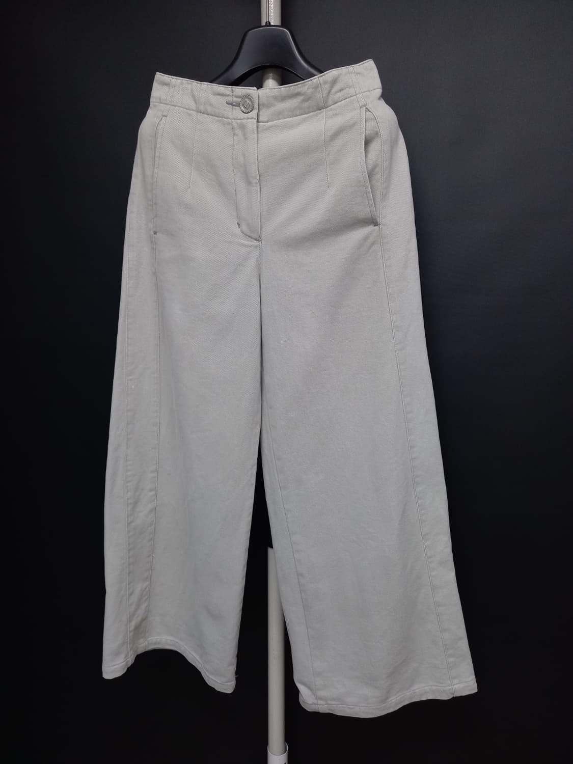 마인 MINE 춘하추 9부 와이드통핏 데님팬츠 33.44 상품이미지4