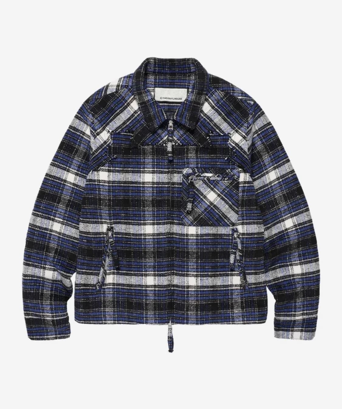 더바이닐하우스 플란넬 자켓 블루 상품이미지3
