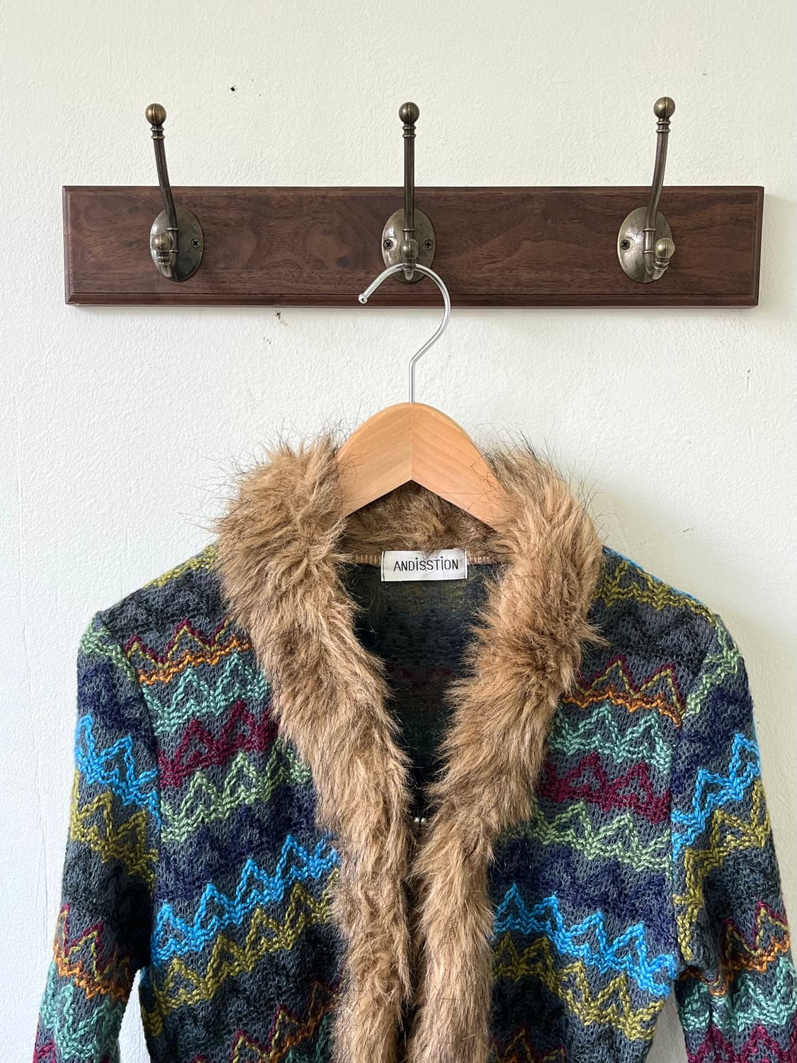 ANDISSTION 퍼 하트 가디건 상품이미지2