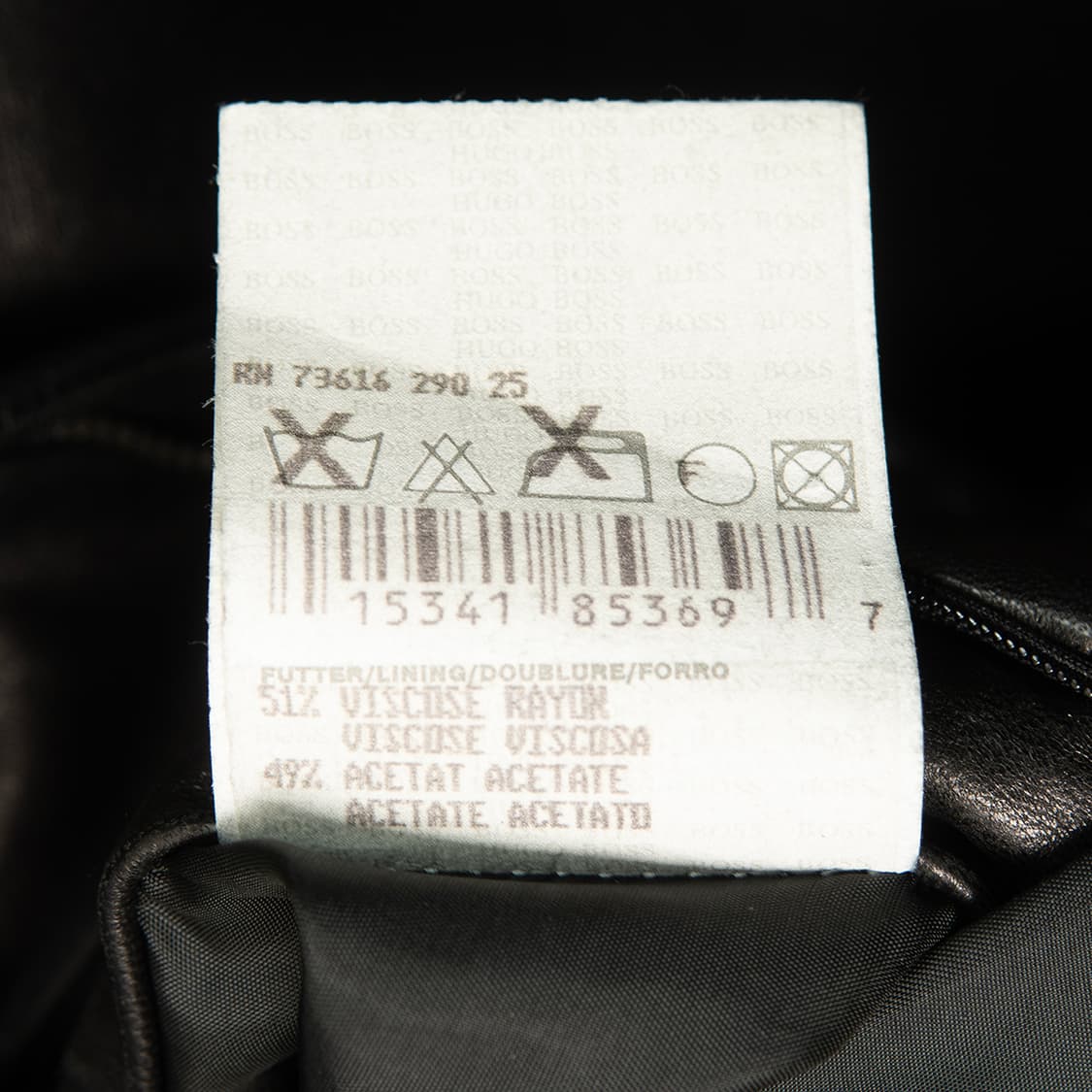 [107] 00s 휴고보스 HUGO BOSS 램스킨 레더자켓 블랙  상품이미지10