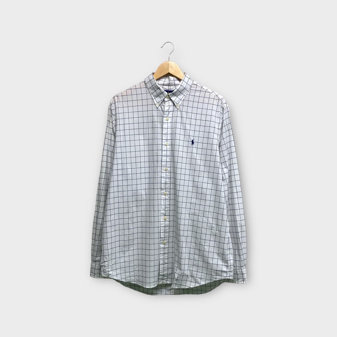  Polo 폴로 랄프로렌 화이트 체크셔츠 L 상품이미지1