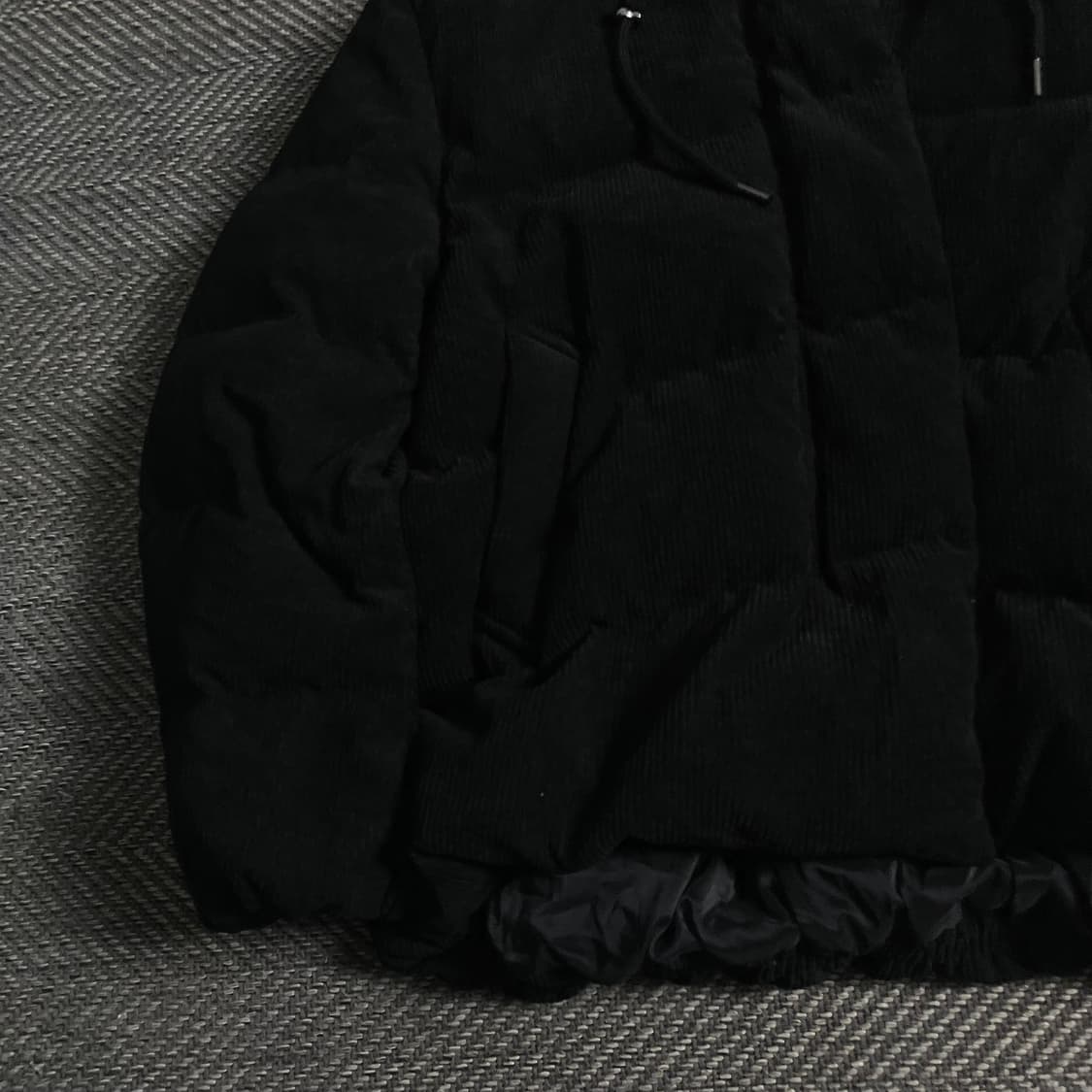 나인식스뉴욕 코듀로이 블랙 패딩 점퍼 y 3724 상품이미지4