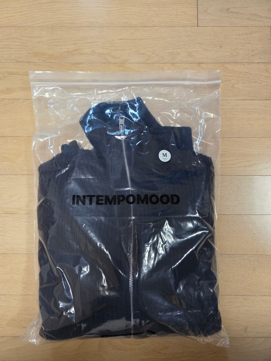 M 인템포무드 니트집업 네이비 상품이미지3