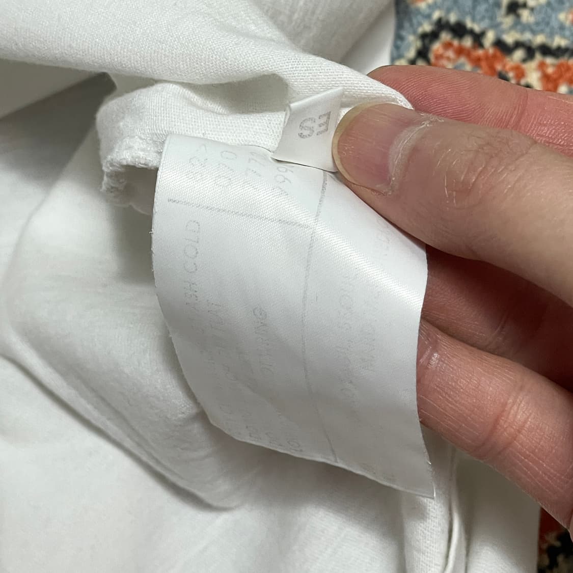 마르디메크르디 프린팅 화이트 반팔티셔츠 여성L 상품이미지4