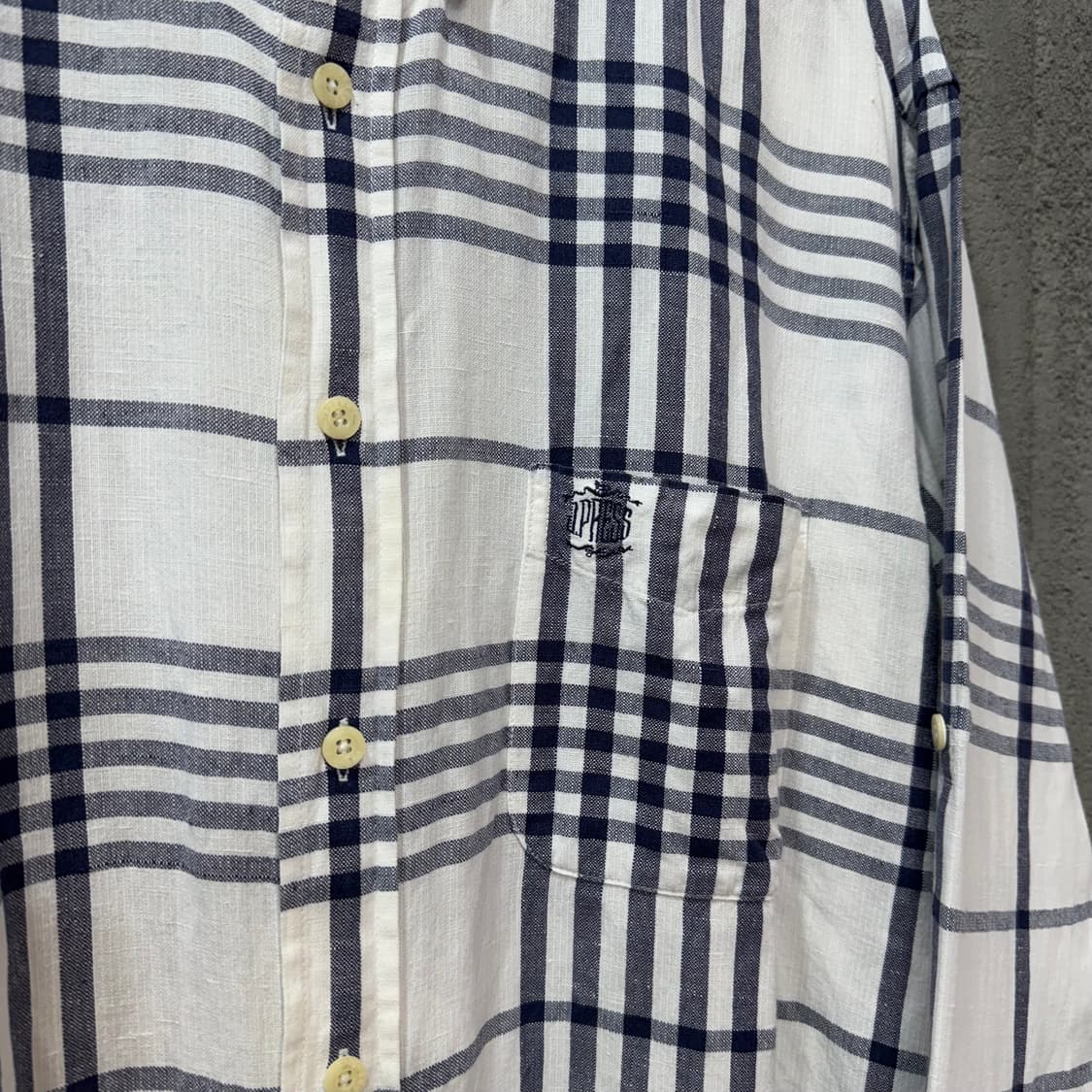 제이프레스 체크 린넨 셔츠 (2XL)  상품이미지3
