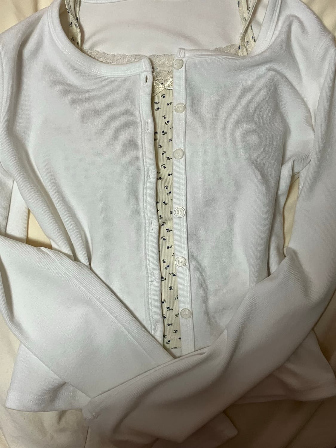 빈티지 꽃무늬나시 모리가디건 상품이미지1