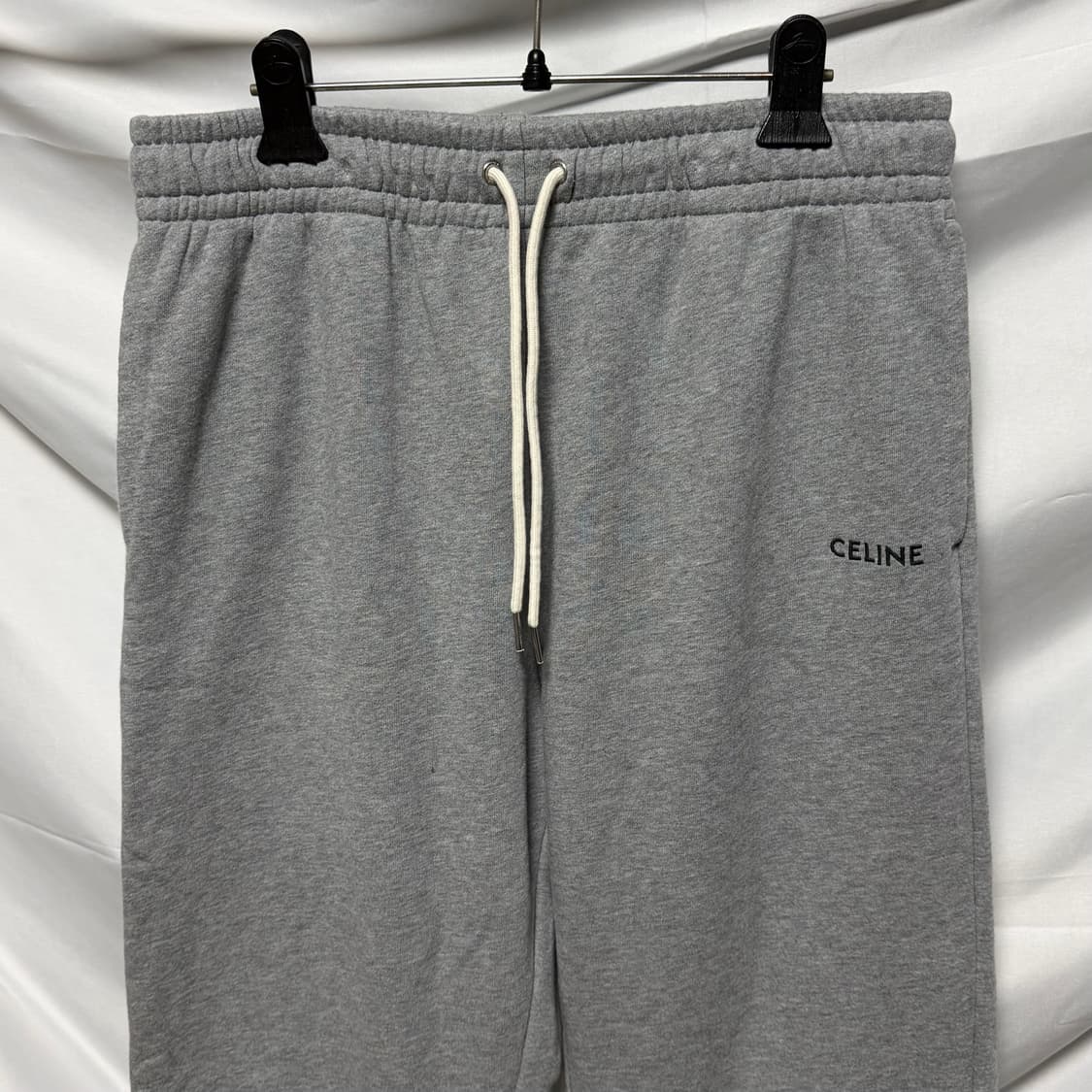 [S+급/XL] 셀린느 코튼 트레이닝 조거팬츠 그레이 상품이미지2