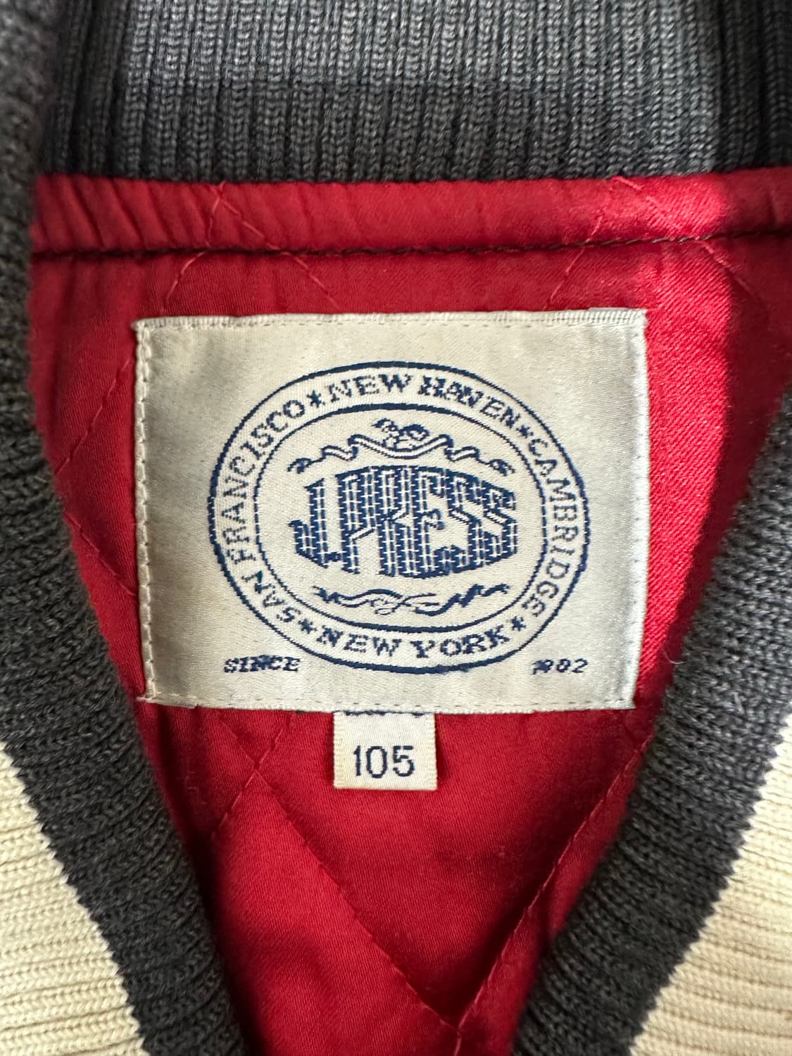 J.press 90s 블랙 레더 바시티 자켓 상품이미지6