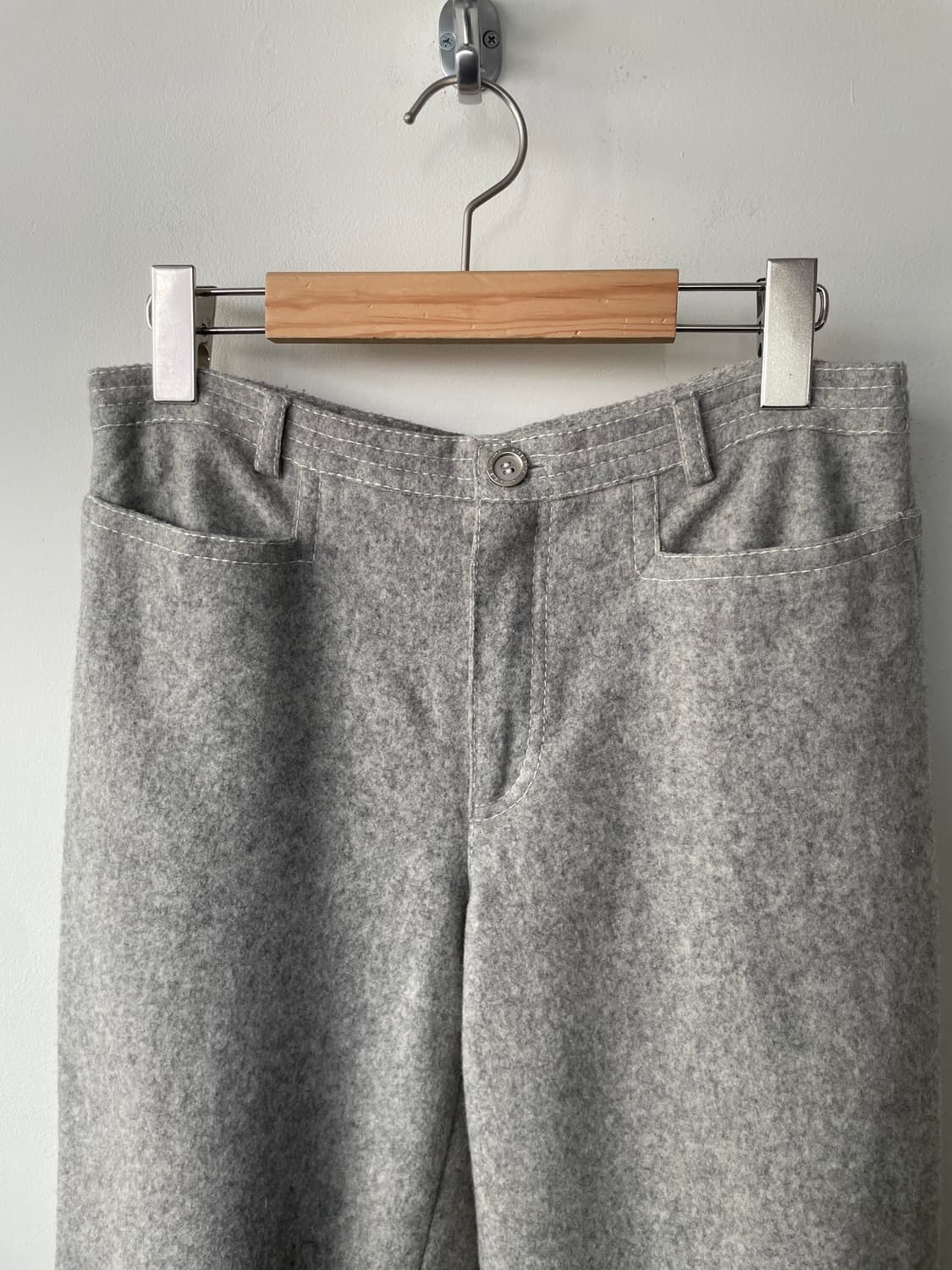 vintage light gray stitch pants 상품이미지2