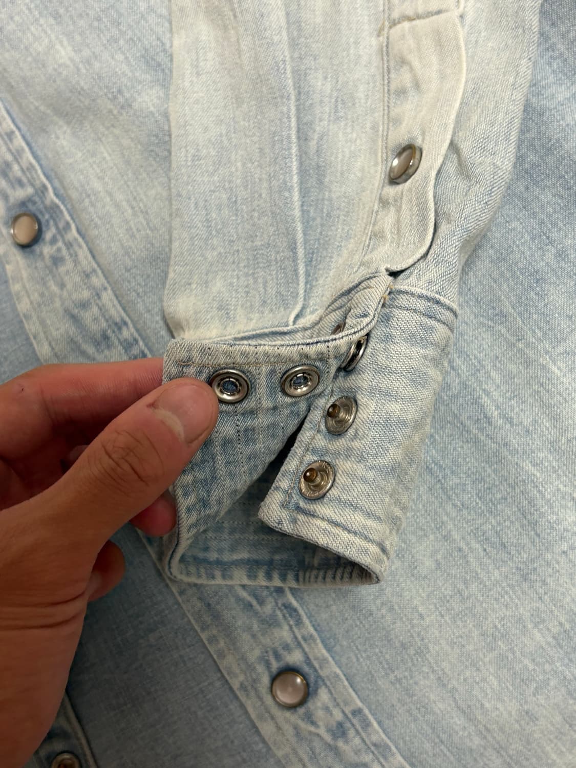 RRL 데님 웨스턴 셔츠 M 상품이미지4