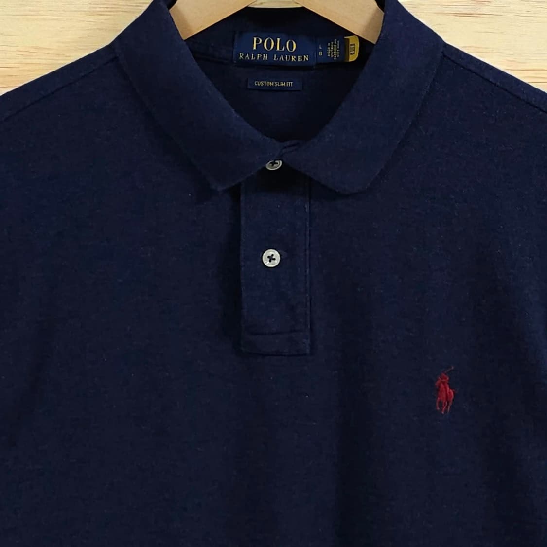 105)POLO 폴로 긴팔 카라티 커스텀슬림핏 상품이미지3