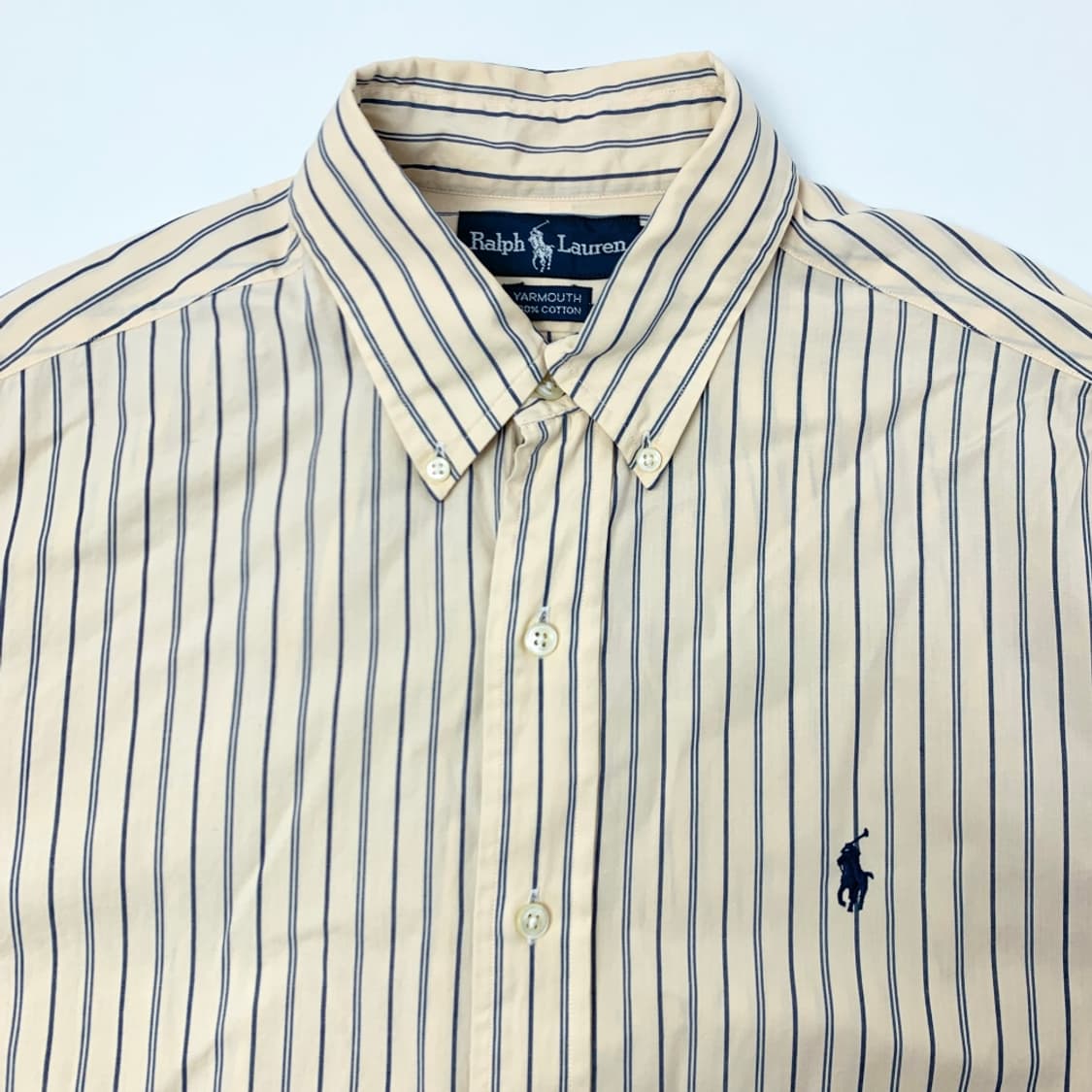 [39-82/정품] 폴로랄프로렌 YARMOUTH 스트라이프 옐로우 셔츠 상품이미지2
