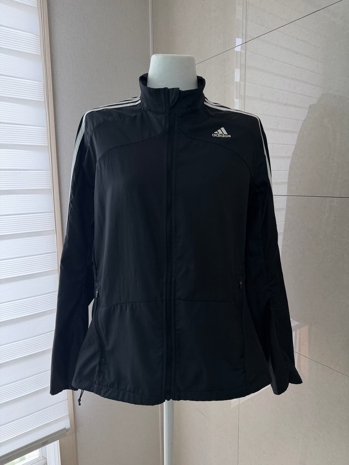 아디다스 삼선 바람막이 블랙 L 상품이미지1