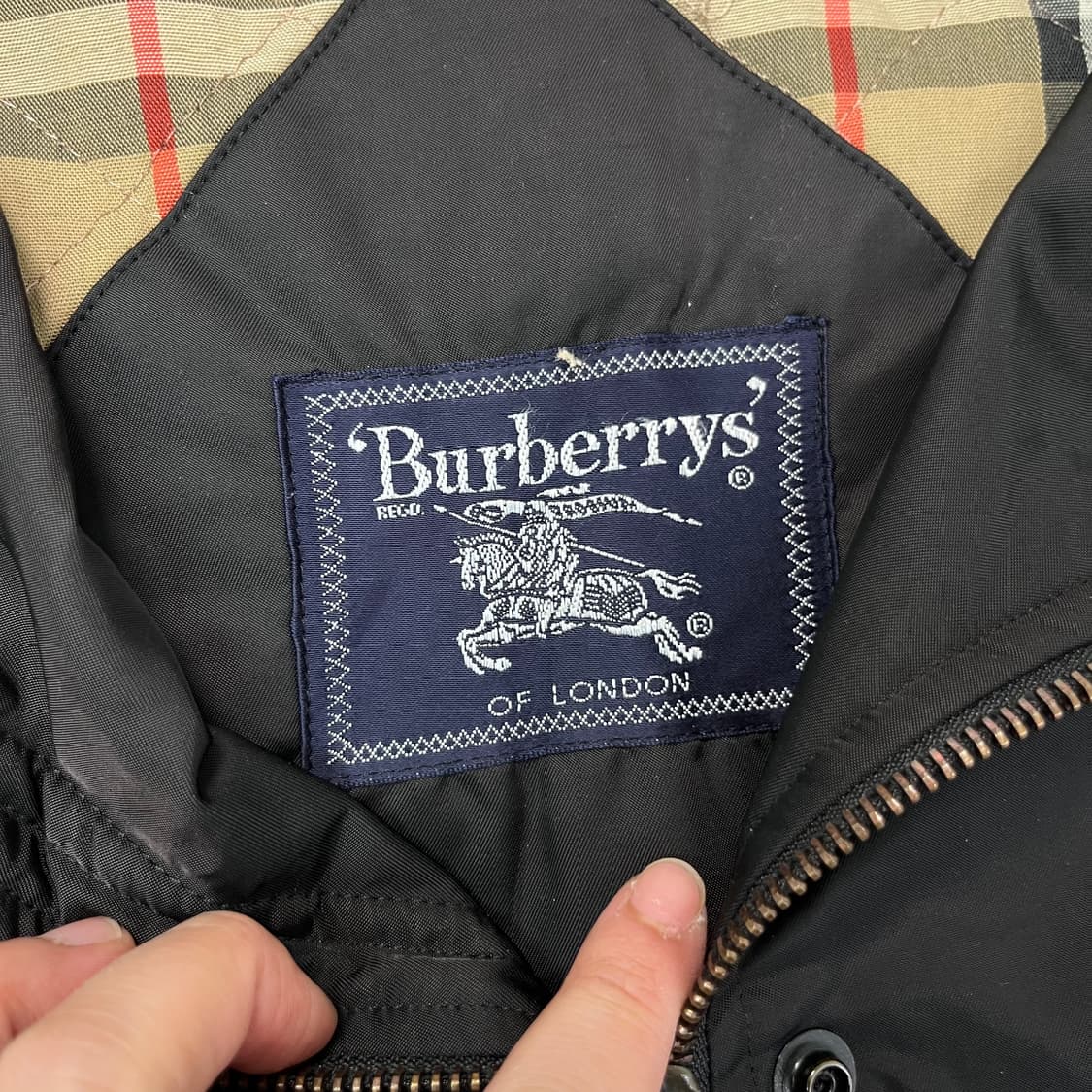 100 버버리 90s 누빔 코치 자켓 상품이미지3
