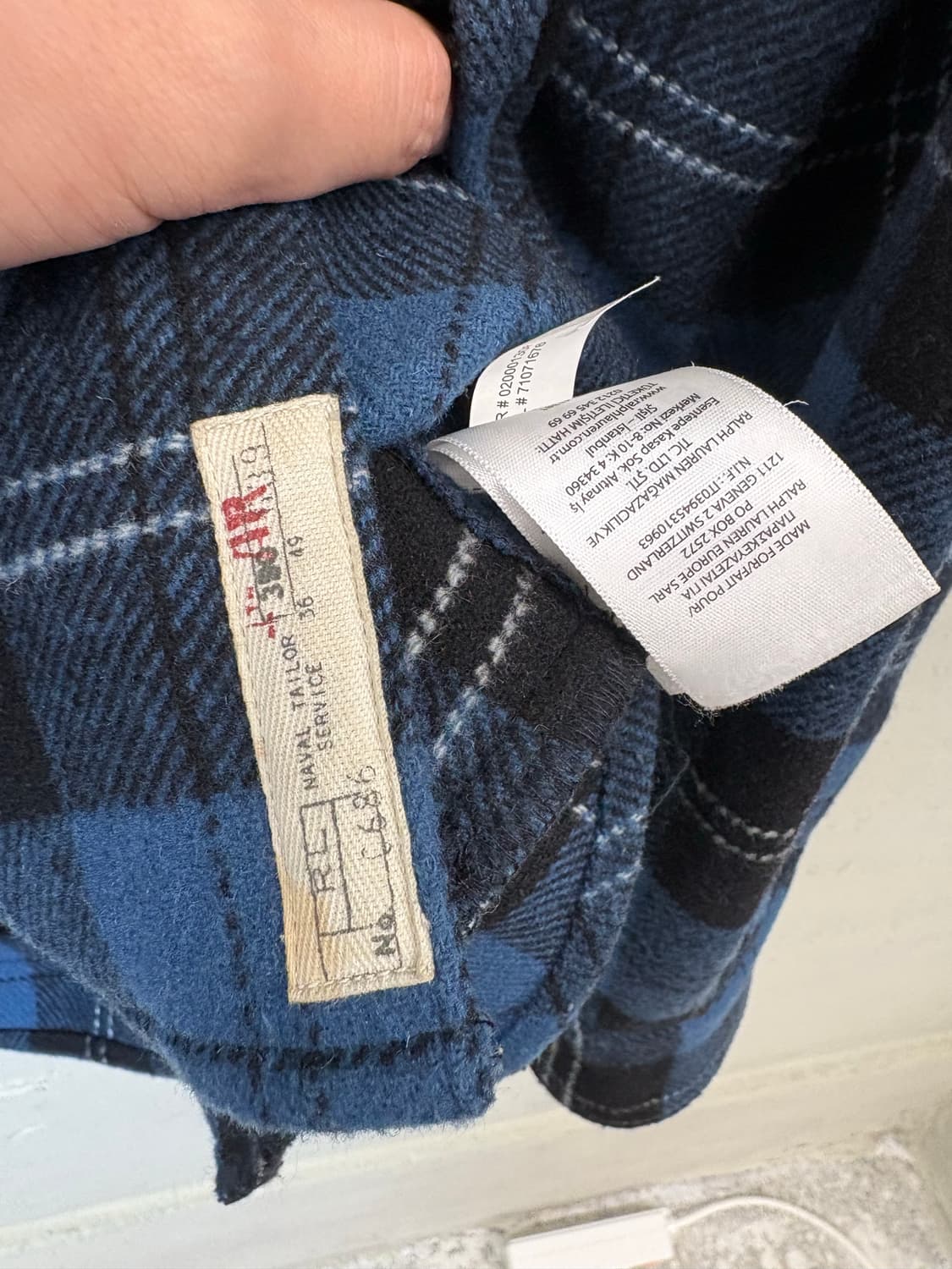 폴로랄프로렌 인디고 울 블렌드 트윌 셔츠 자켓 상품이미지7