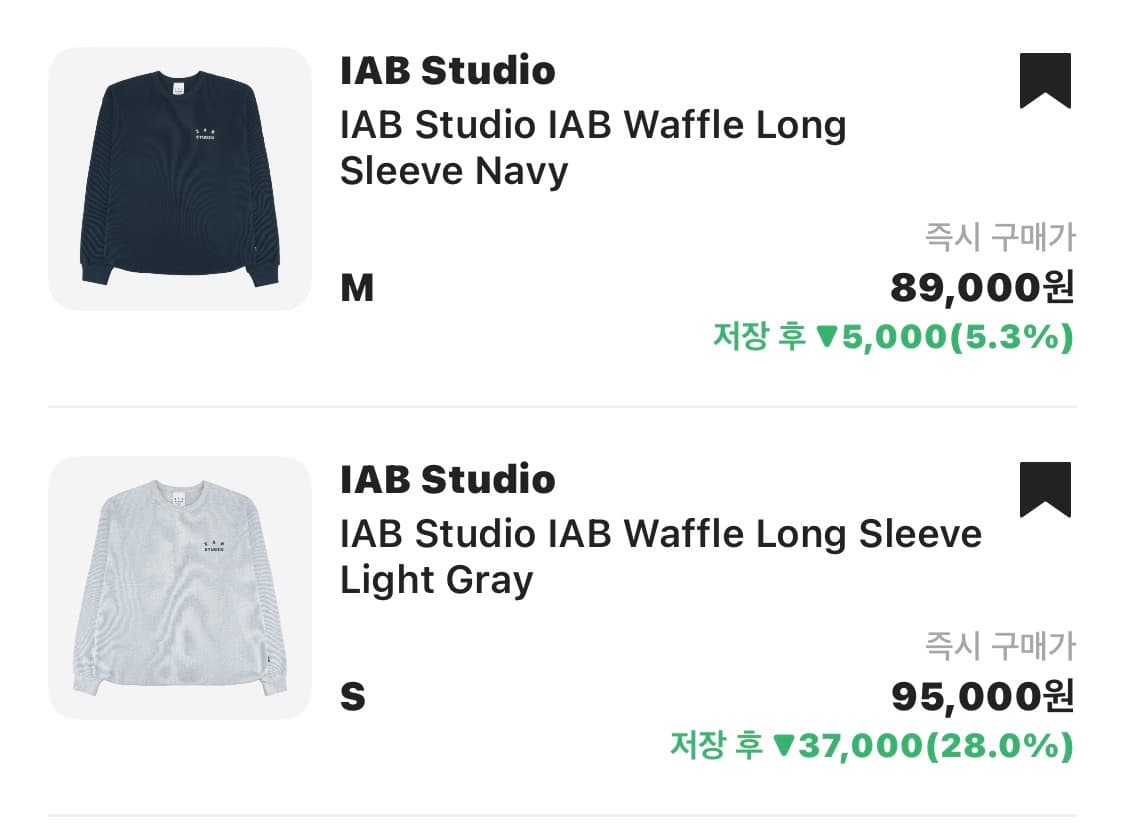 아이앱 와플 롱슬리브 상품이미지1