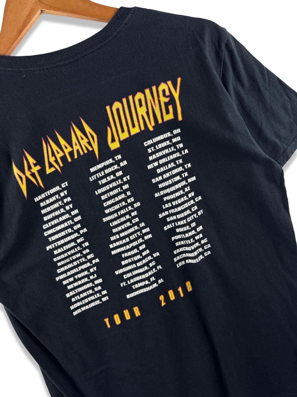 Def Leppard  Journey 2018 투어 밴드 티셔츠3822 상품이미지5