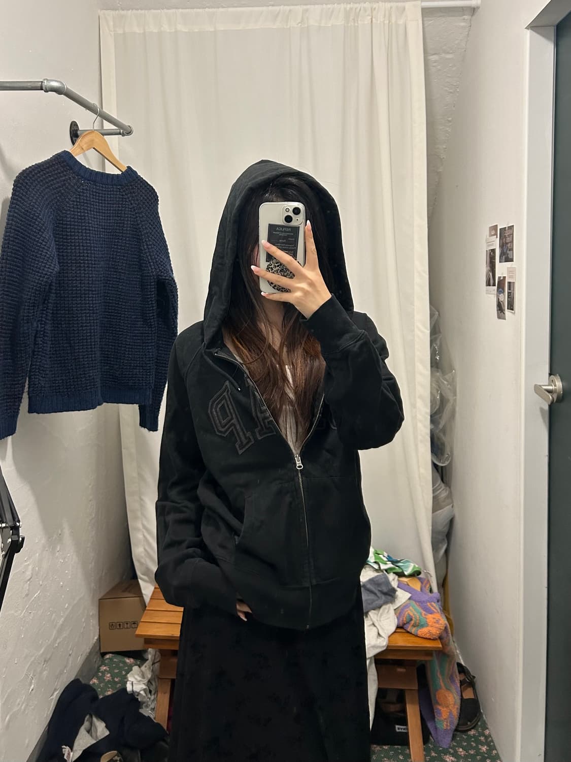 gap 후드집업 블랙 상품이미지2