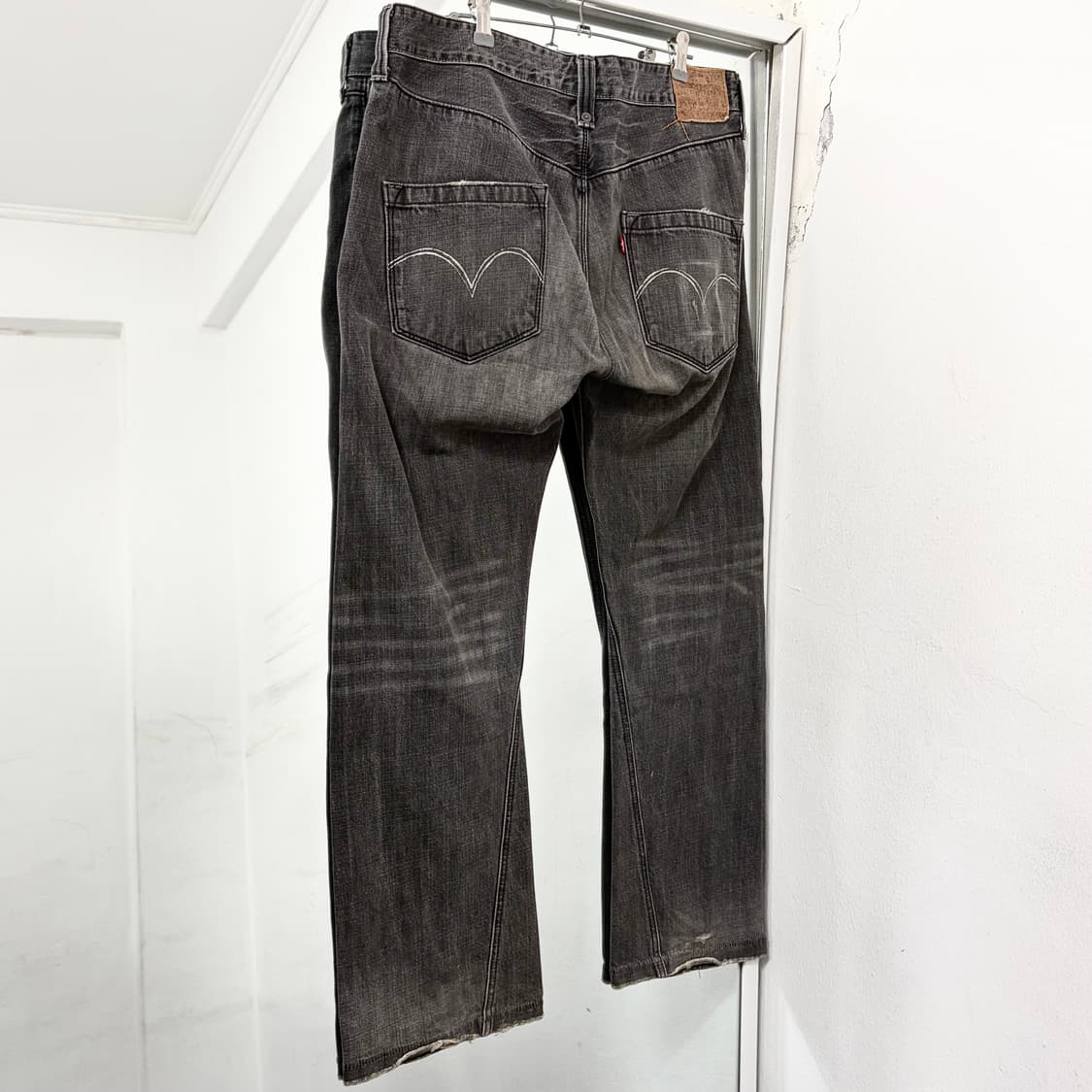 리바이스 홍콩 흑청 데님 팬츠 상품이미지4