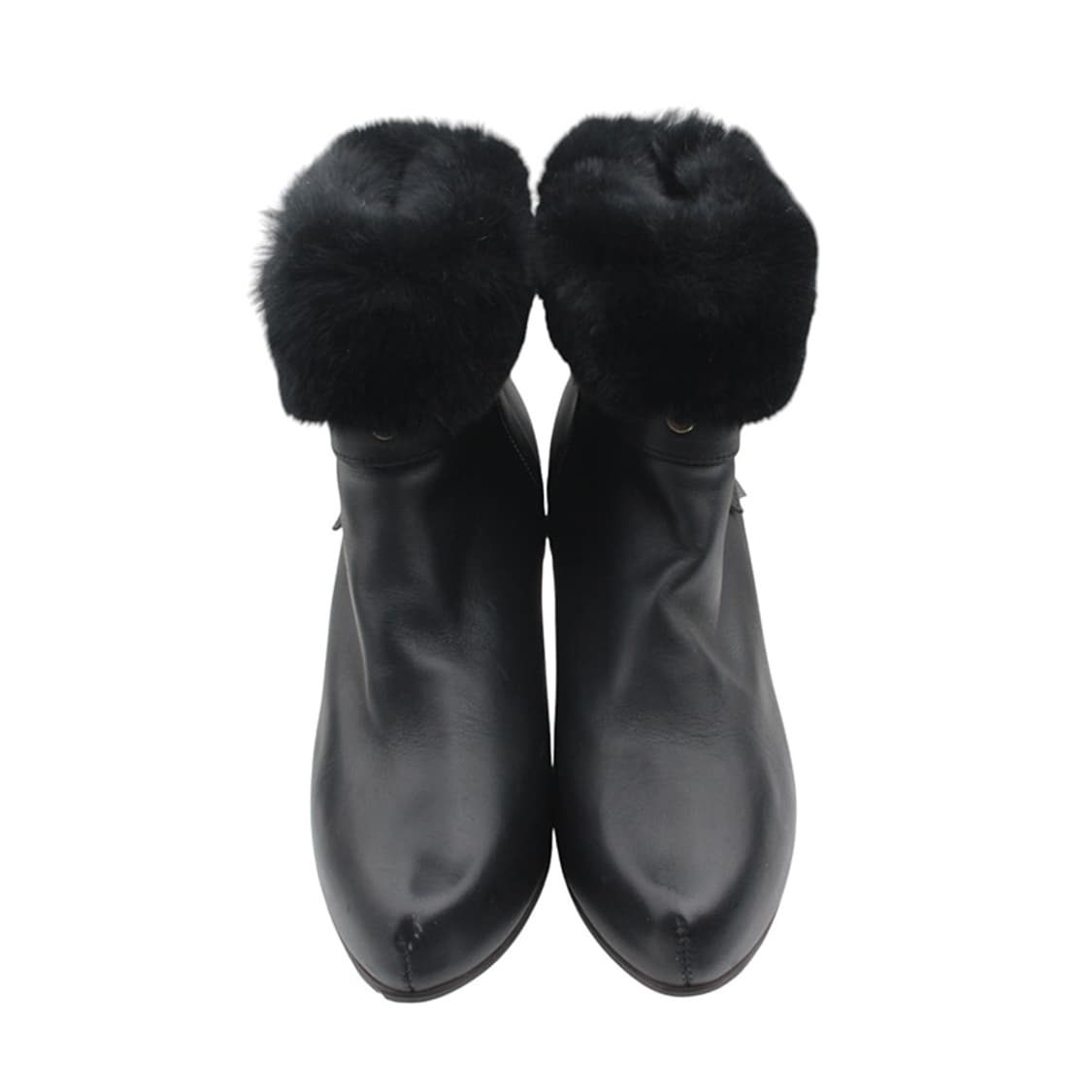 지니킴 블랙 에코퍼 트림 앵클부츠 36 상품이미지2