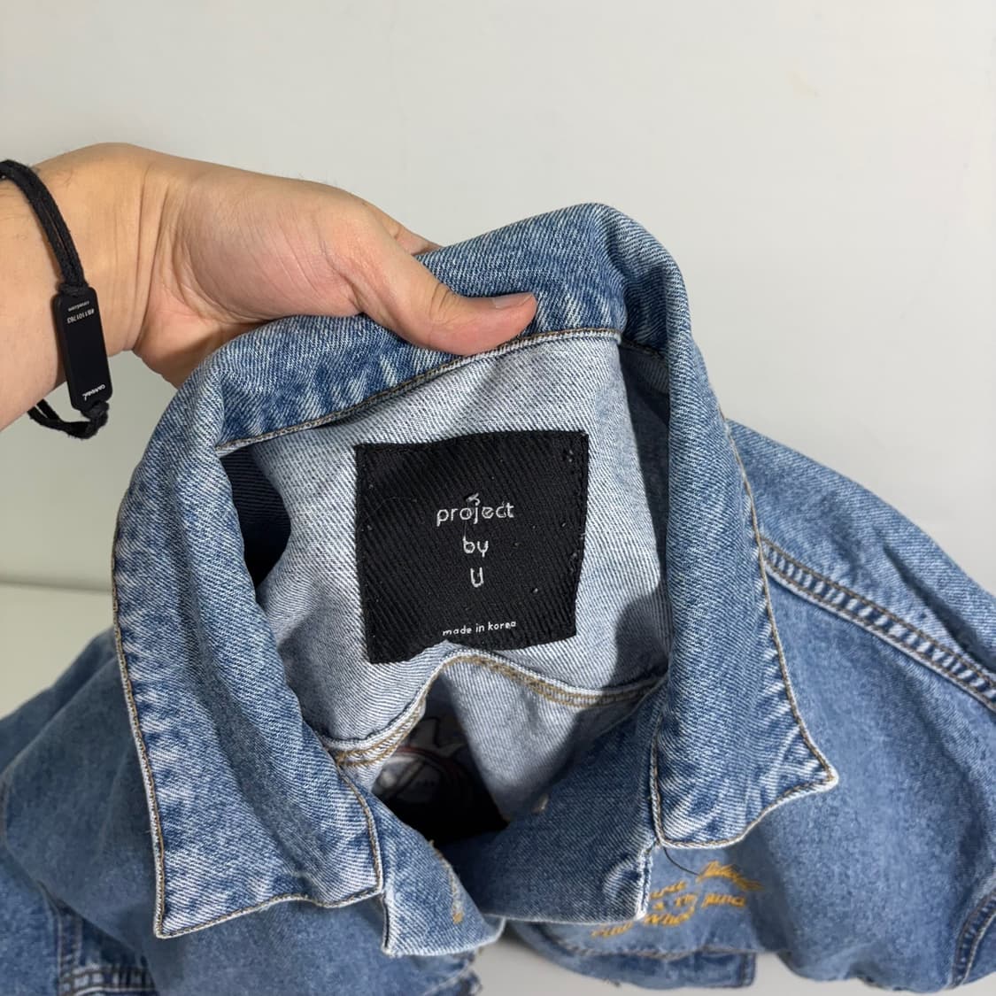 FREE 빈티지 오버핏 올드스쿨 자수 청자켓 상품이미지6