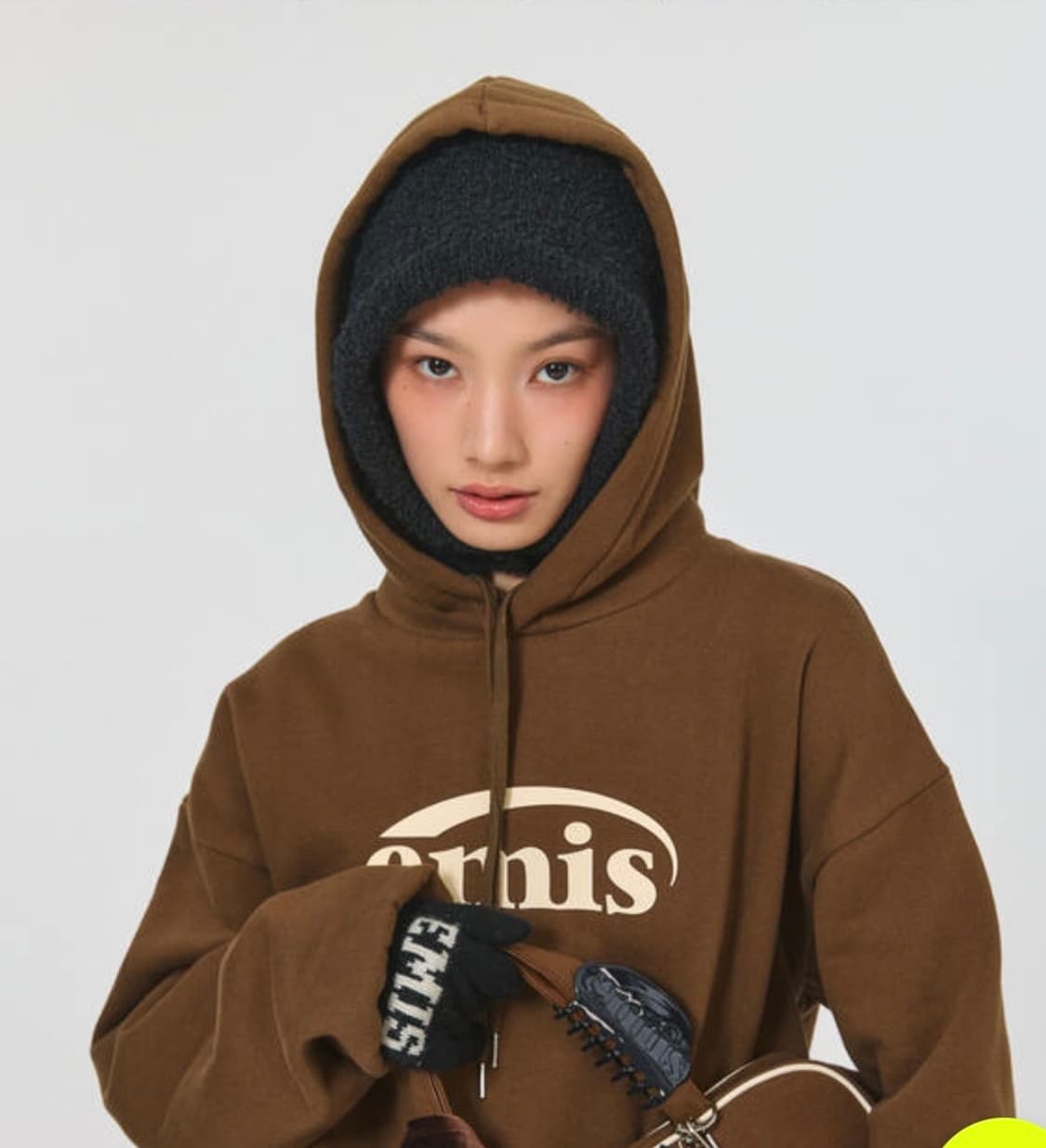 새제품 [EMIS] BUTTON BALACLAVA-BLACK 상품이미지3