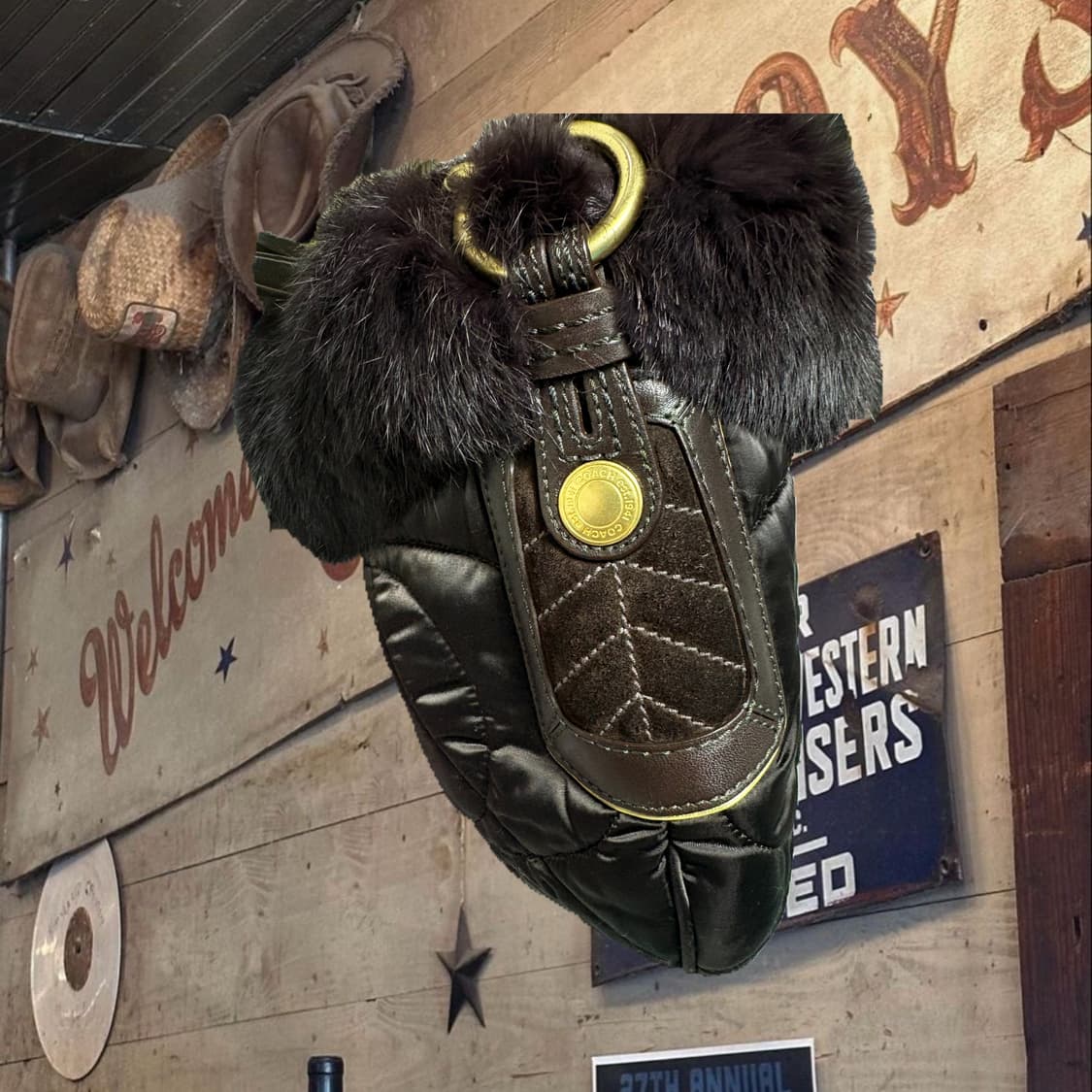 Coach fur shoulder bag 코치 퍼 숄더백 코치 패딩백 상품이미지8