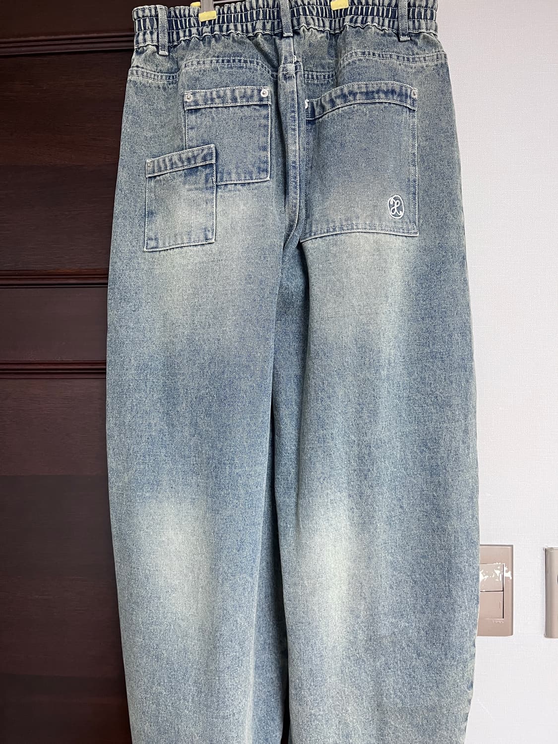 엑스톤즈 XP172 빅 와이드 벌룬 데님 팬츠 상품이미지3