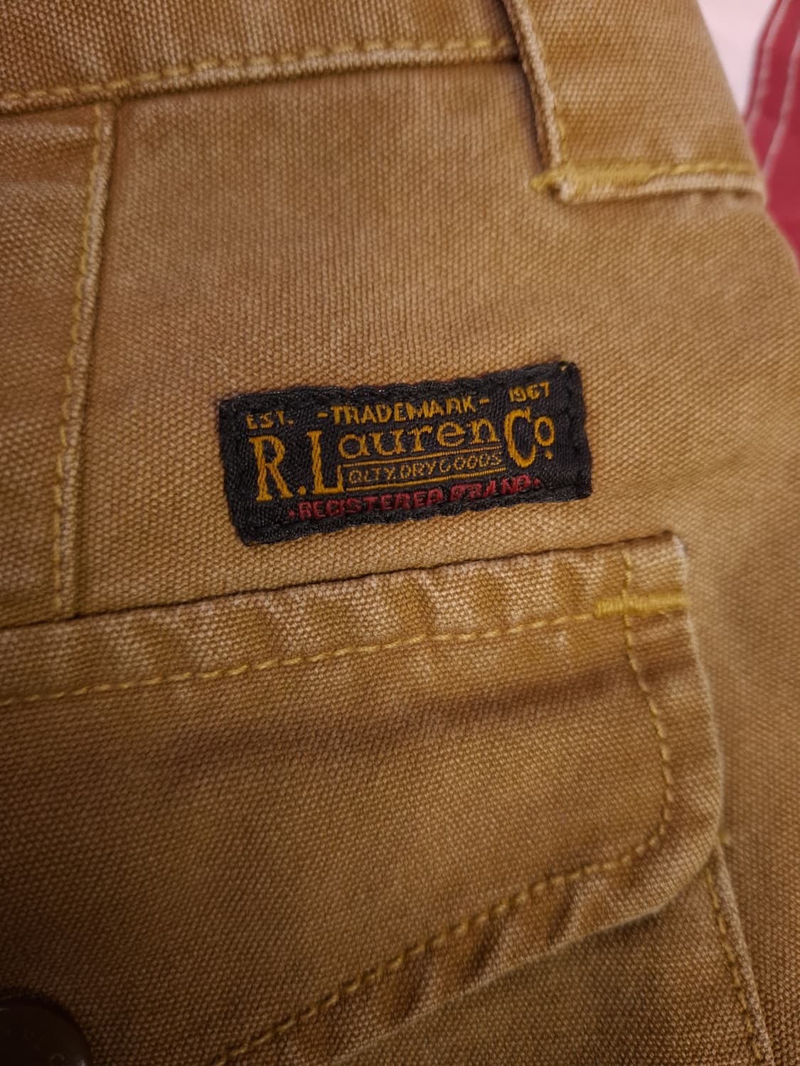 오리지날 랄프로렌폴로 피그먼트 카고 바지 상품이미지2