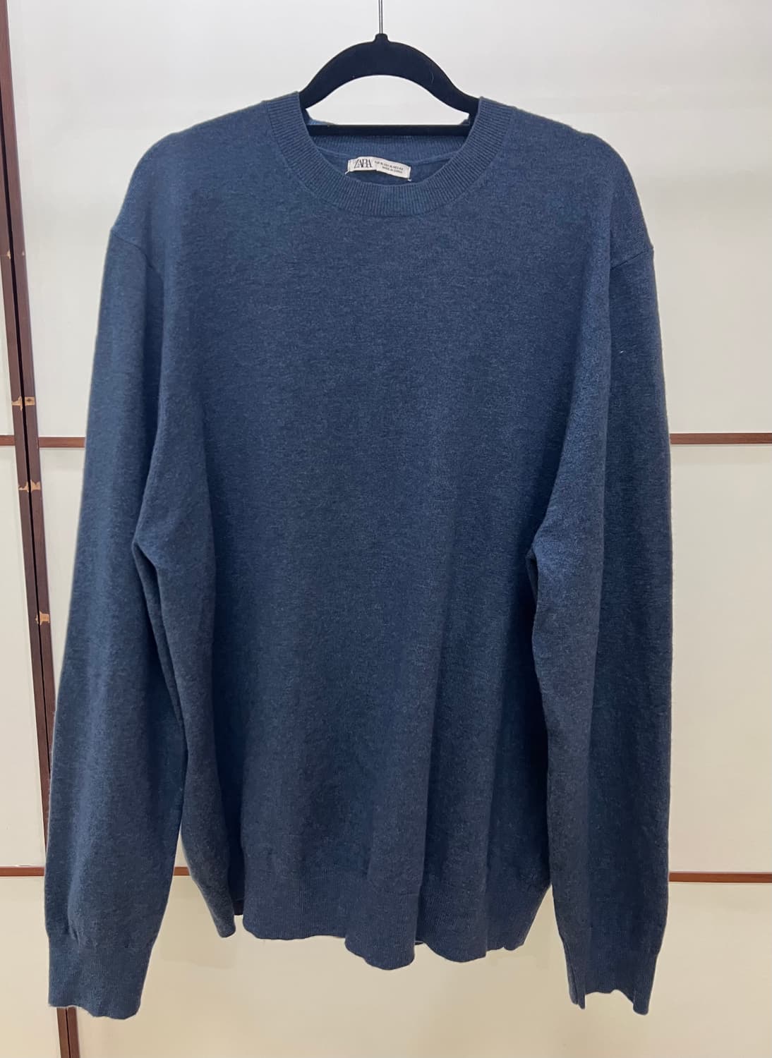 zara(자라) 울 블렌드 니트(블루네이비) XL 상품이미지2