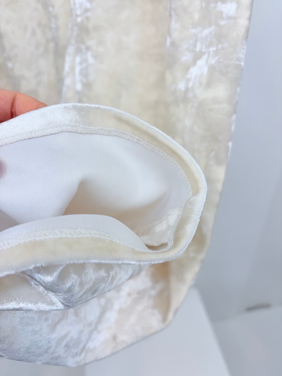 오버듀플레어 벨벳 바지 1사이즈 상품이미지7