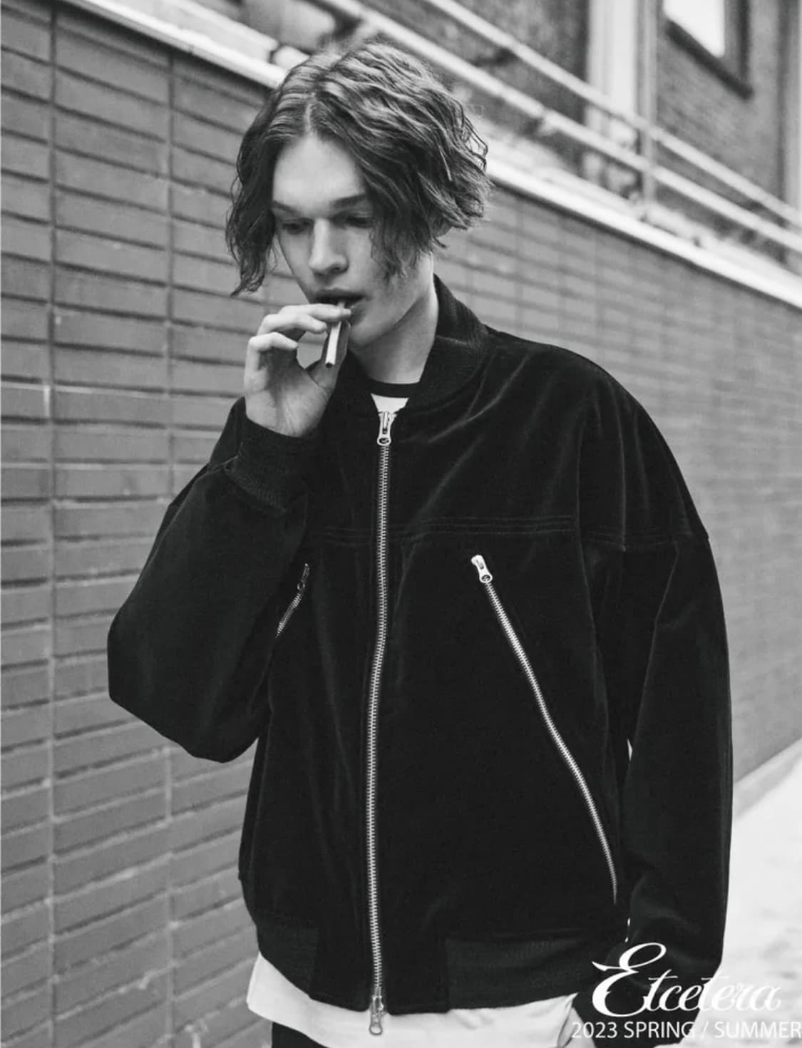 ETCE 벨벳 블루종 M 상품이미지3