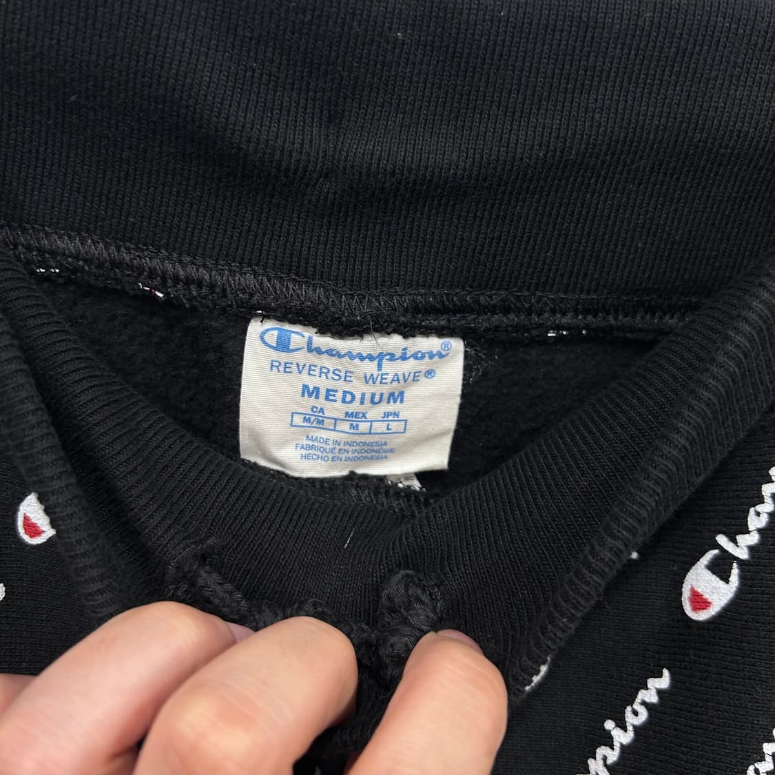 챔피온 올드스쿨 로고 패턴 헤비코튼 조거팬츠 상품이미지3