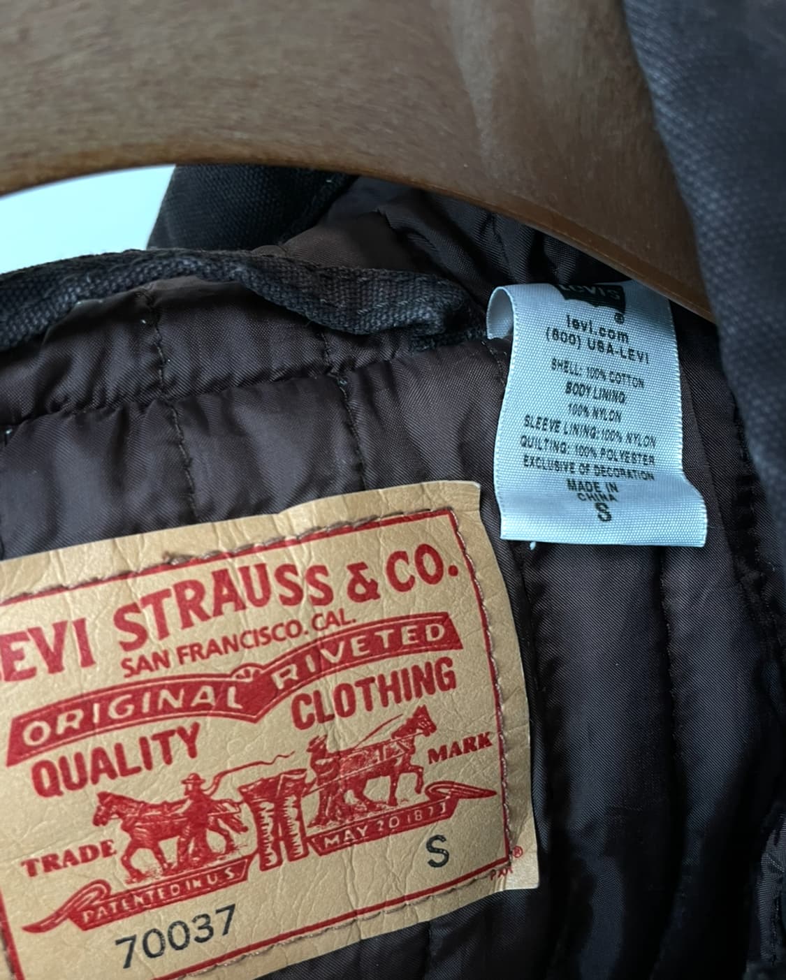 (S) 리바이스 덕액티브 브라운 후드 집업 상품이미지6