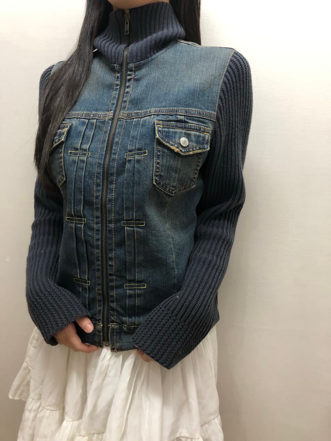 빈티지 갭 데님 니트 자켓 상품이미지9