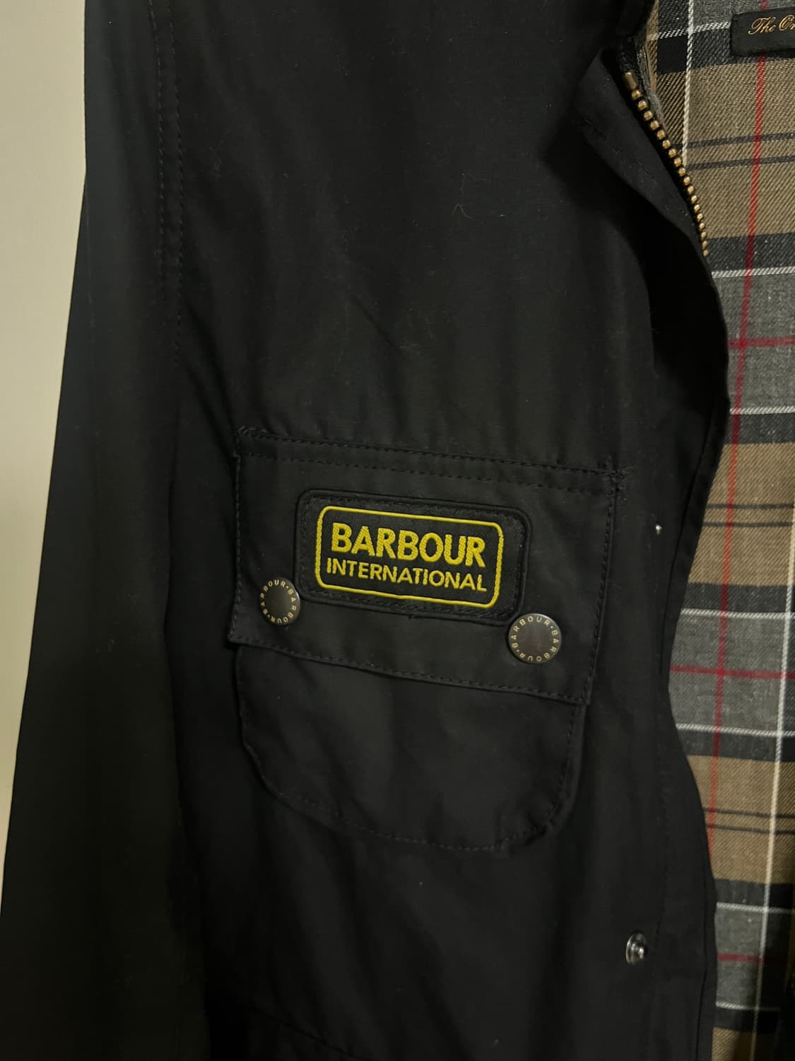 Barbour International Slim Wax Jacket -  상품이미지3